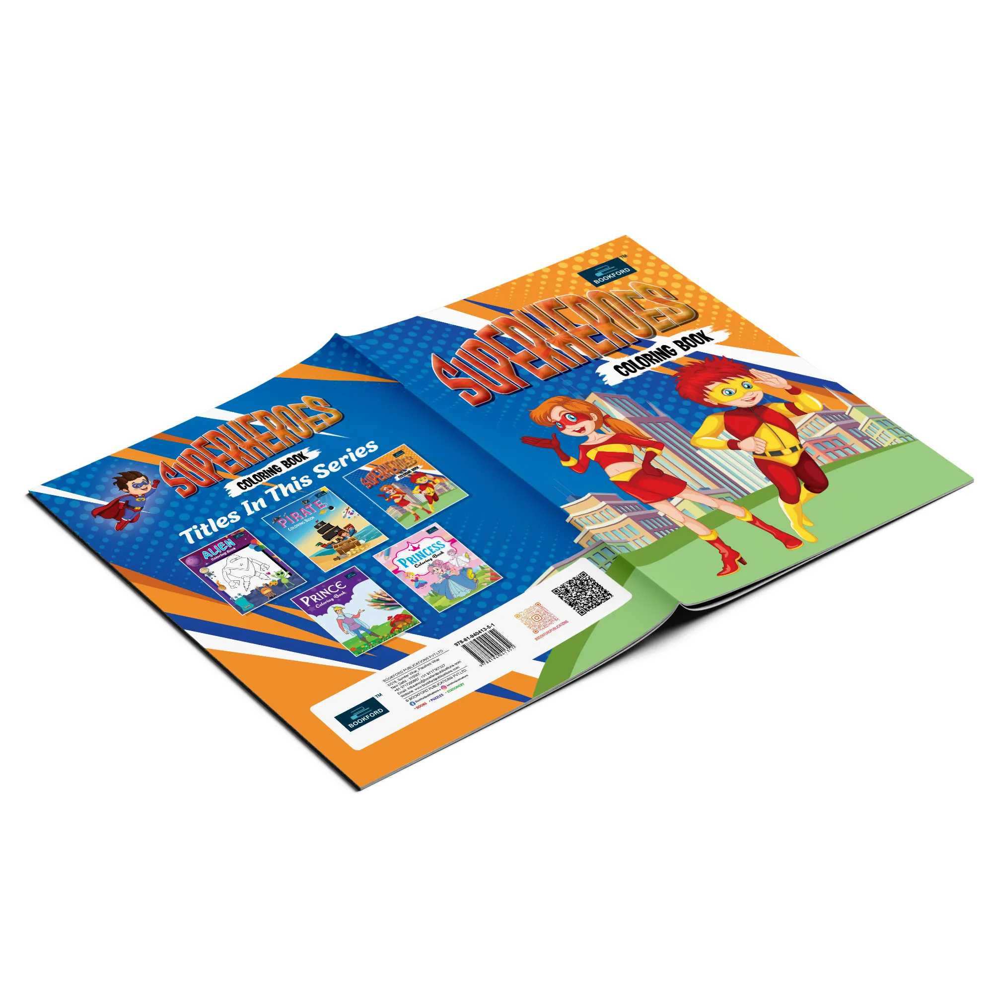 Super Heroes Coloring Book For Kids 