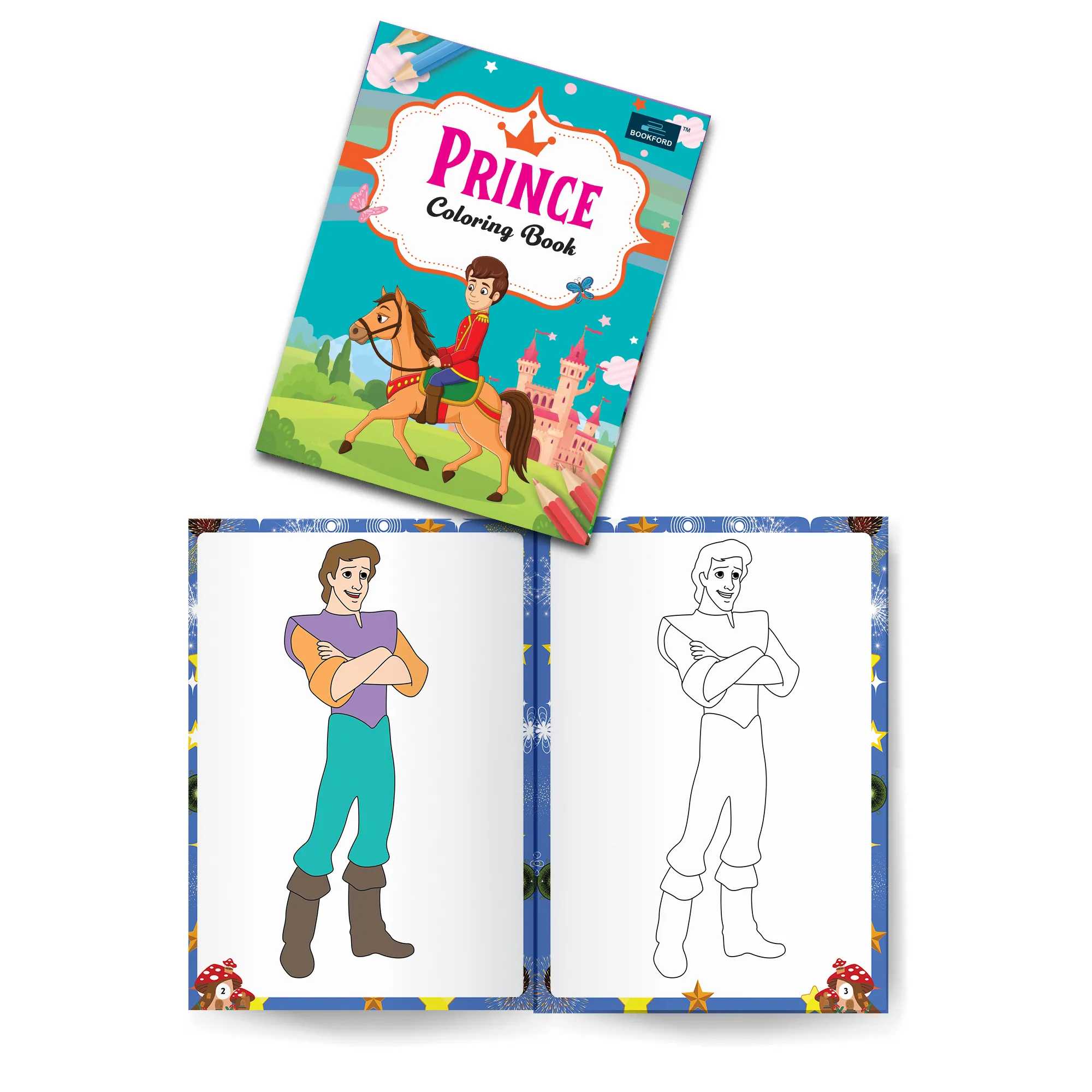 Prince Coloring Book For Kids 