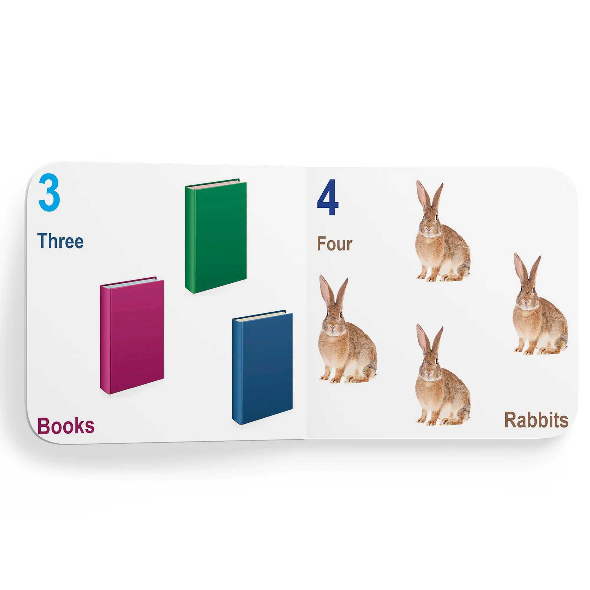 My First Tiny Board Books - Set Of 2 Books - Alphabet And Numbers For Kids Hardcover,   