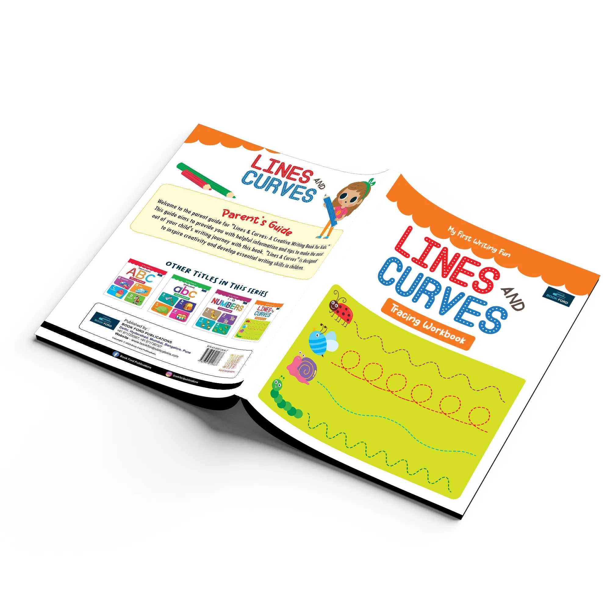 My First Writing Fun Tracing Workbook - Set Of 2 Books - Numbers 1-10 And Lines & Curves - 3 Years To 4 Years ,   