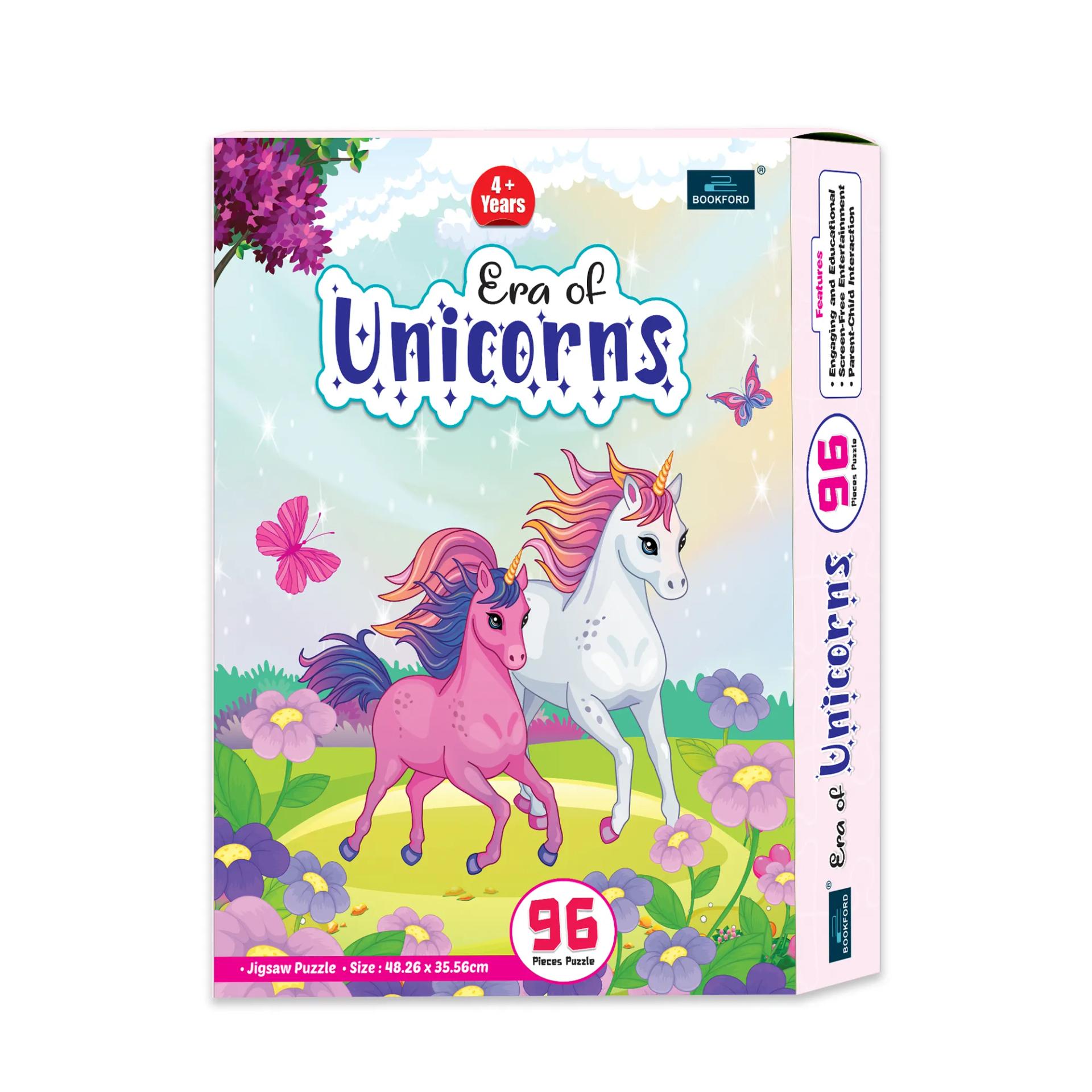 Era Of Unicorn Jigsaw Puzzle Game & Fun And Learning 96 Pieces - 1