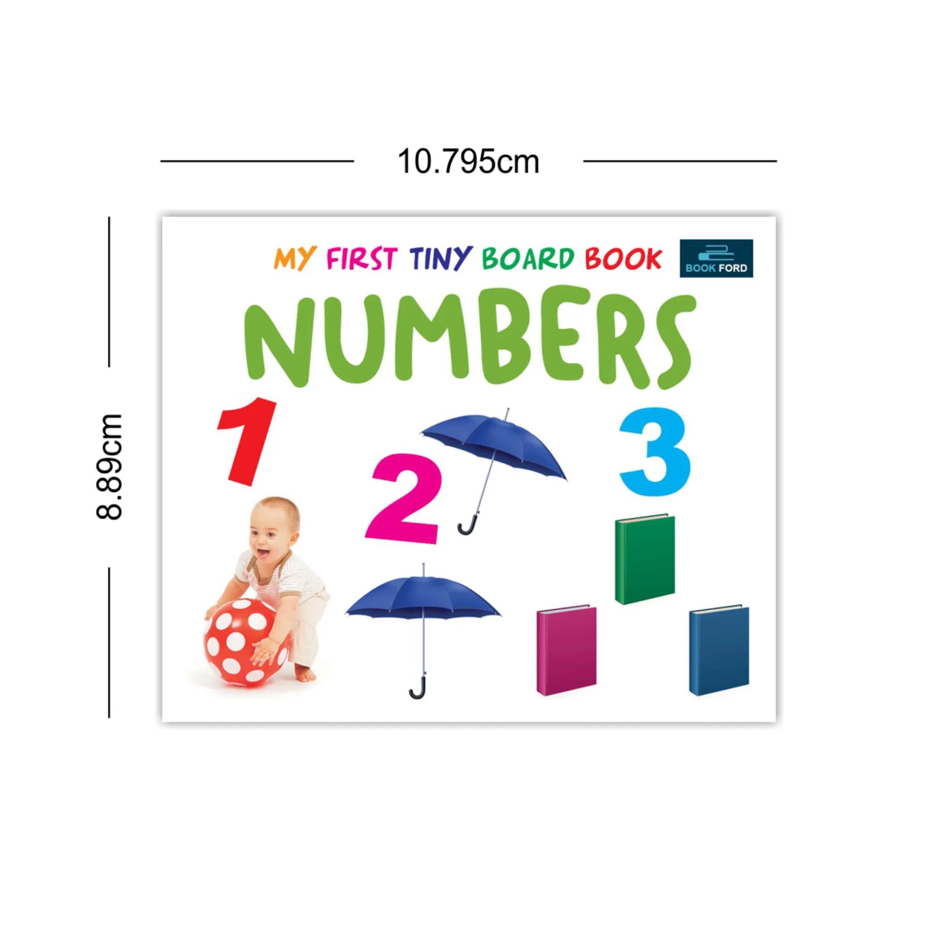 My First Tiny Board Books - Set Of 2 Books - Alphabet And Numbers For Kids Hardcover,    - 3