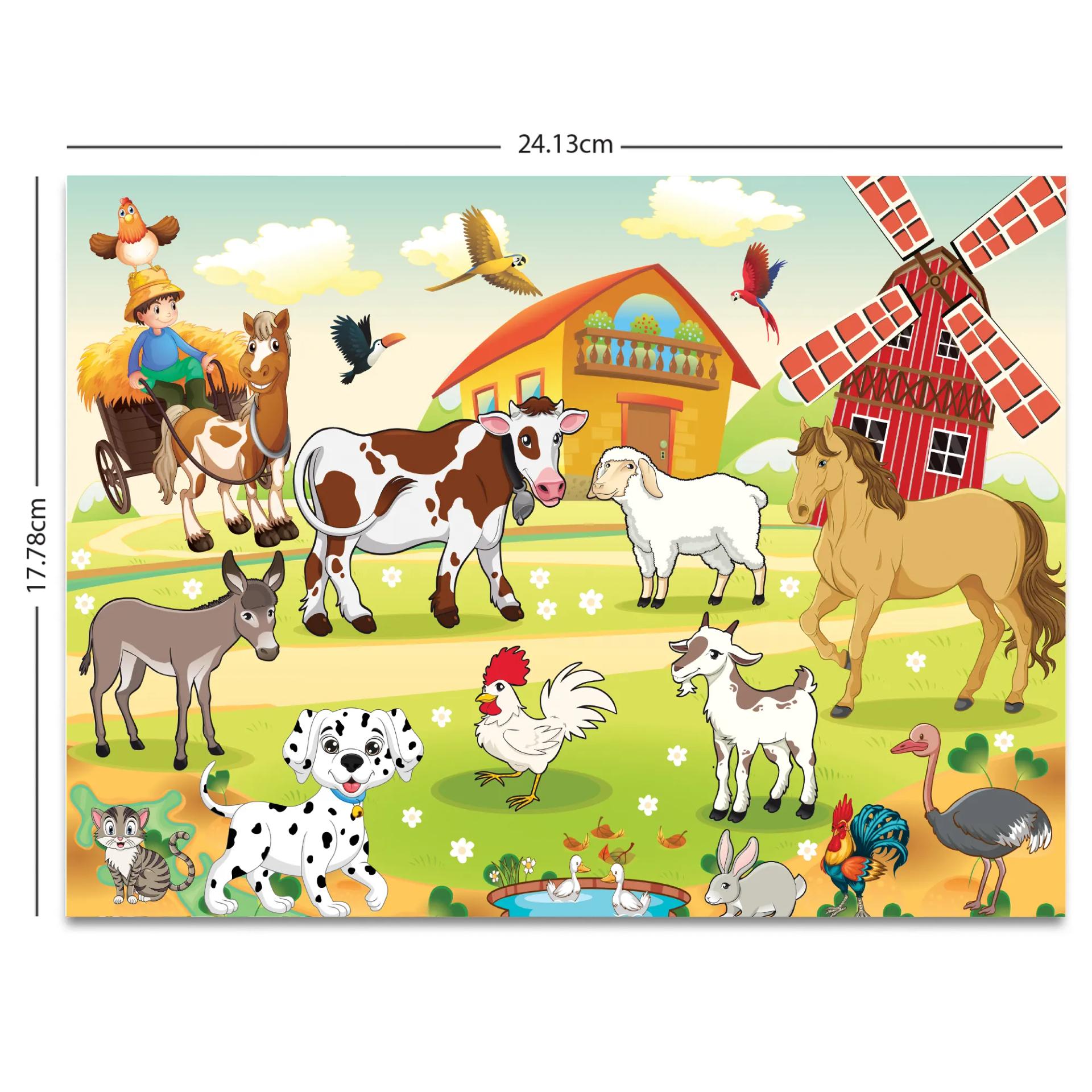4 In 1 Animals Adventures Jigsaw Puzzle Game & Fun And Learning 96 Pieces - 2