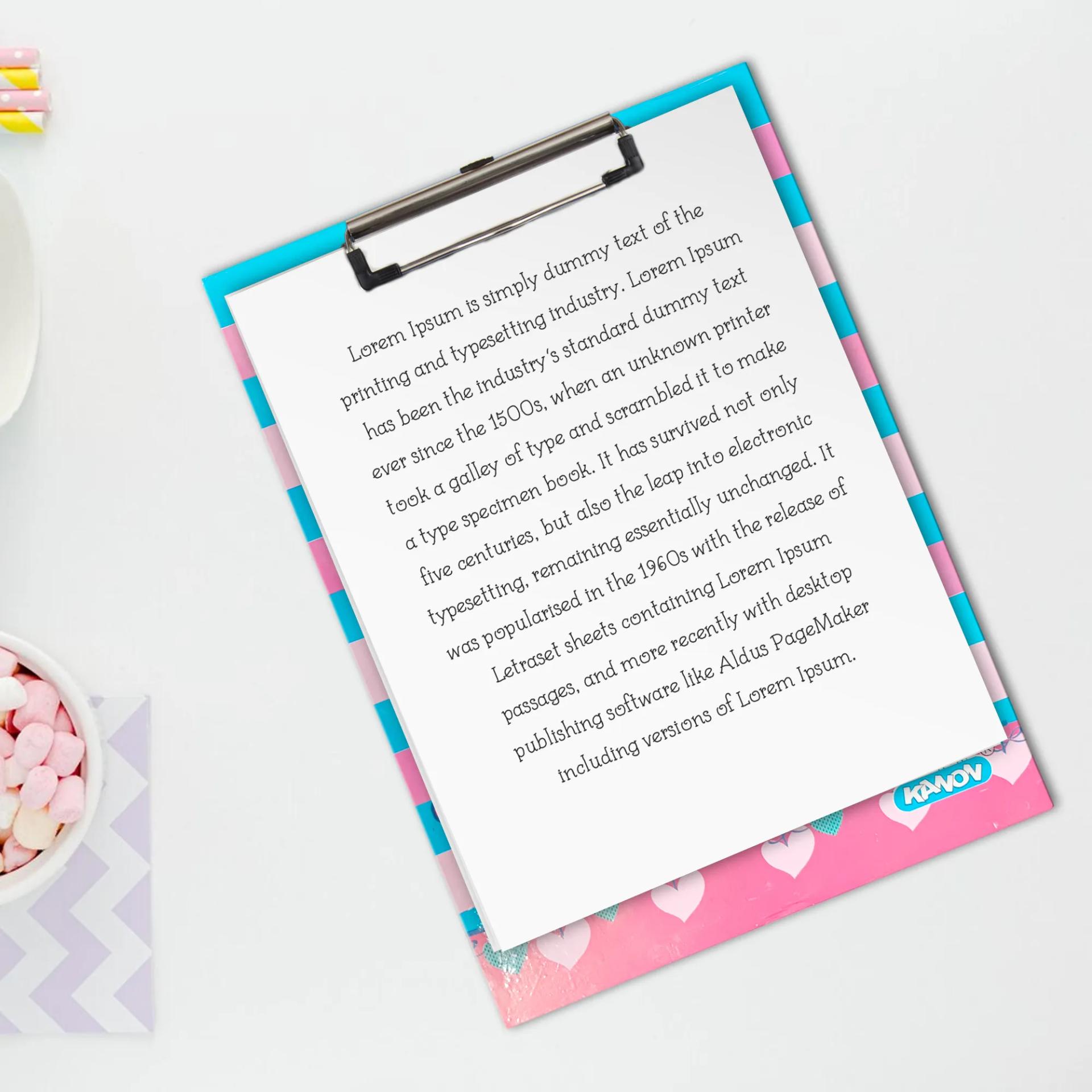 Unicorn Paper Clipboard | Writing Pad | Drawing/Writing/Exam Board/Clipboard - 3