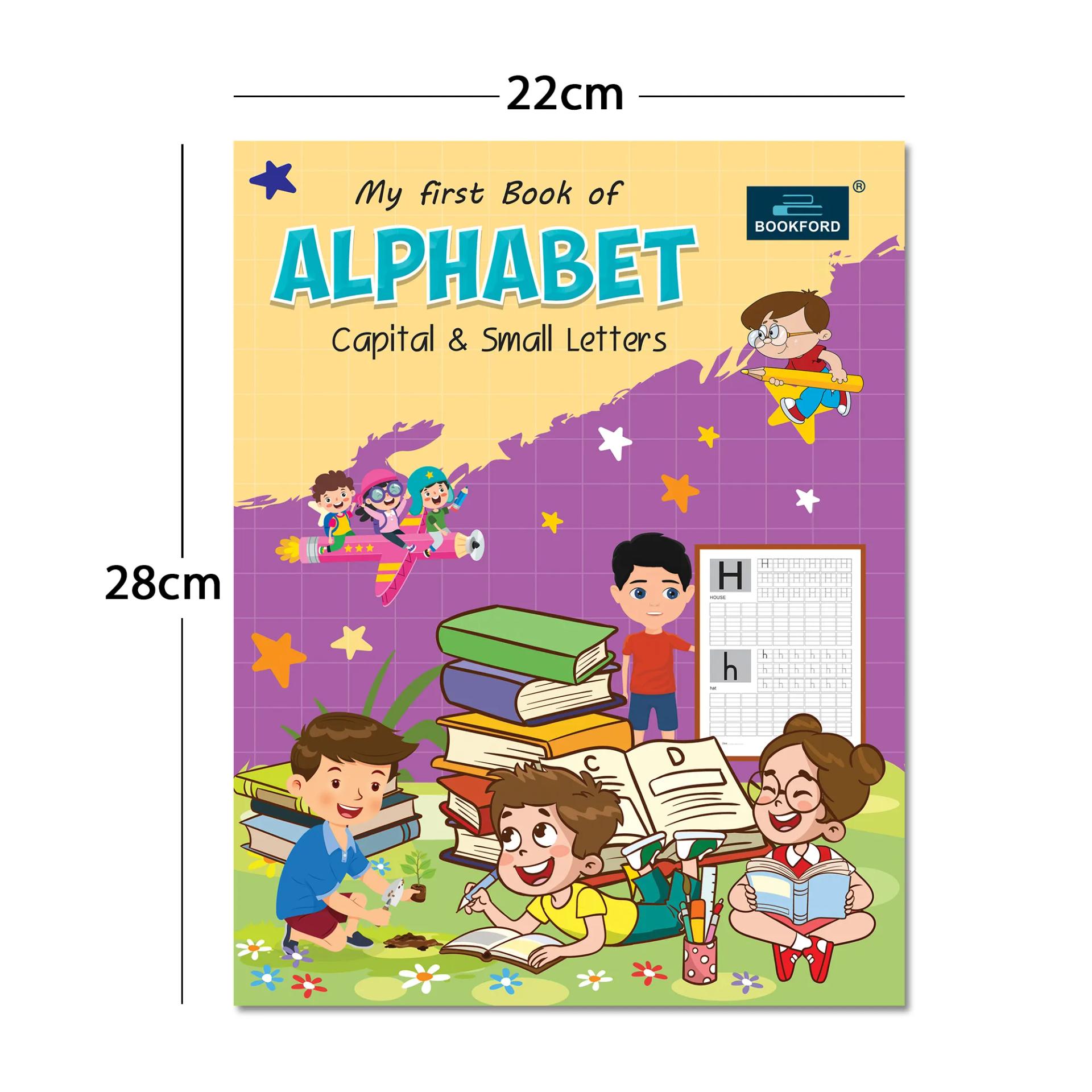 My First Writing Books For Kids - Set Of 2 Books - Capital & Small Letters, And Numbers 1-100 - 2