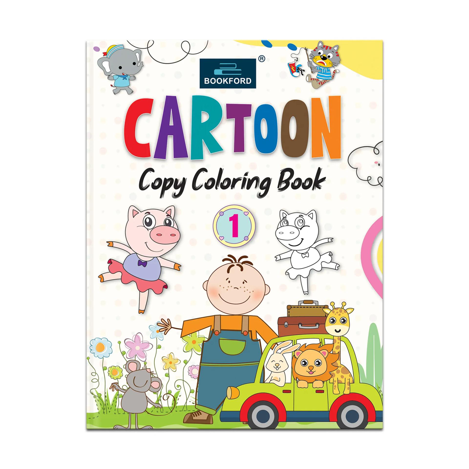 Cartoon Copy Coloring Book Part 1 Coloring Book For Kids - 4