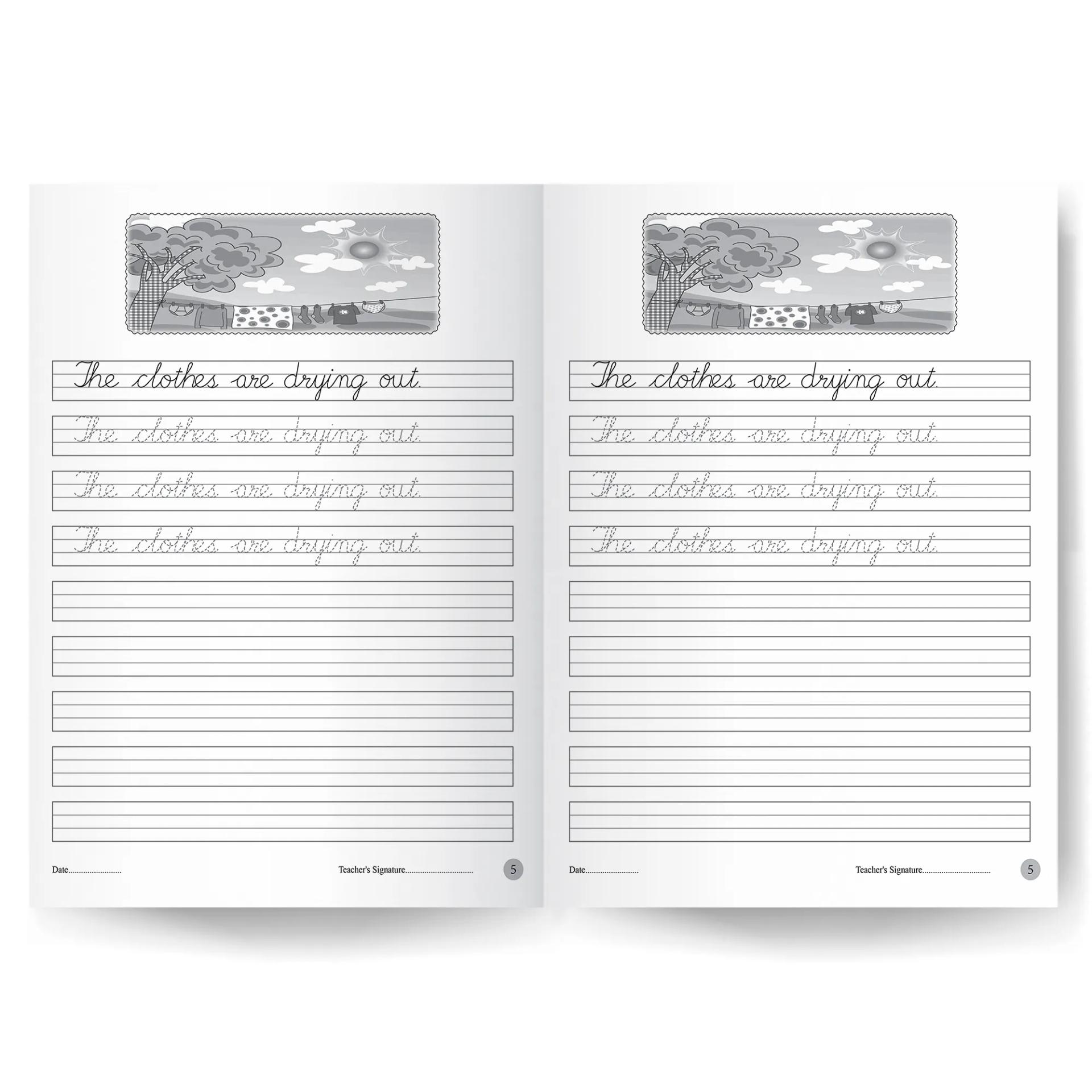 My First Cursive Writing Books For Kids - Set Of 2 Books - Capital & Small Letters , And Complete Sentences - 7