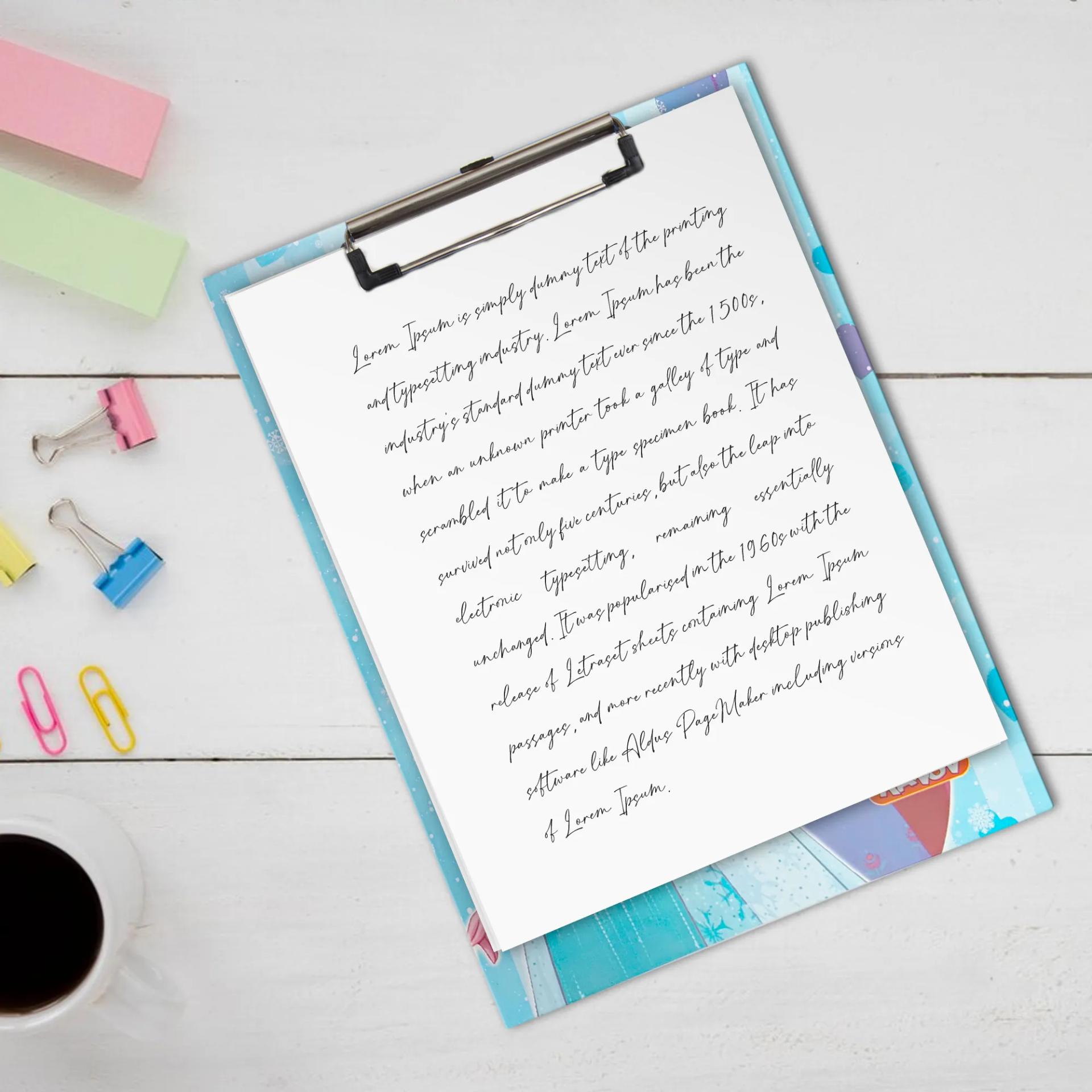Frozen Paper Clipboard | Writing Pad | Drawing/Writing/Exam Board/Clipboard - 3
