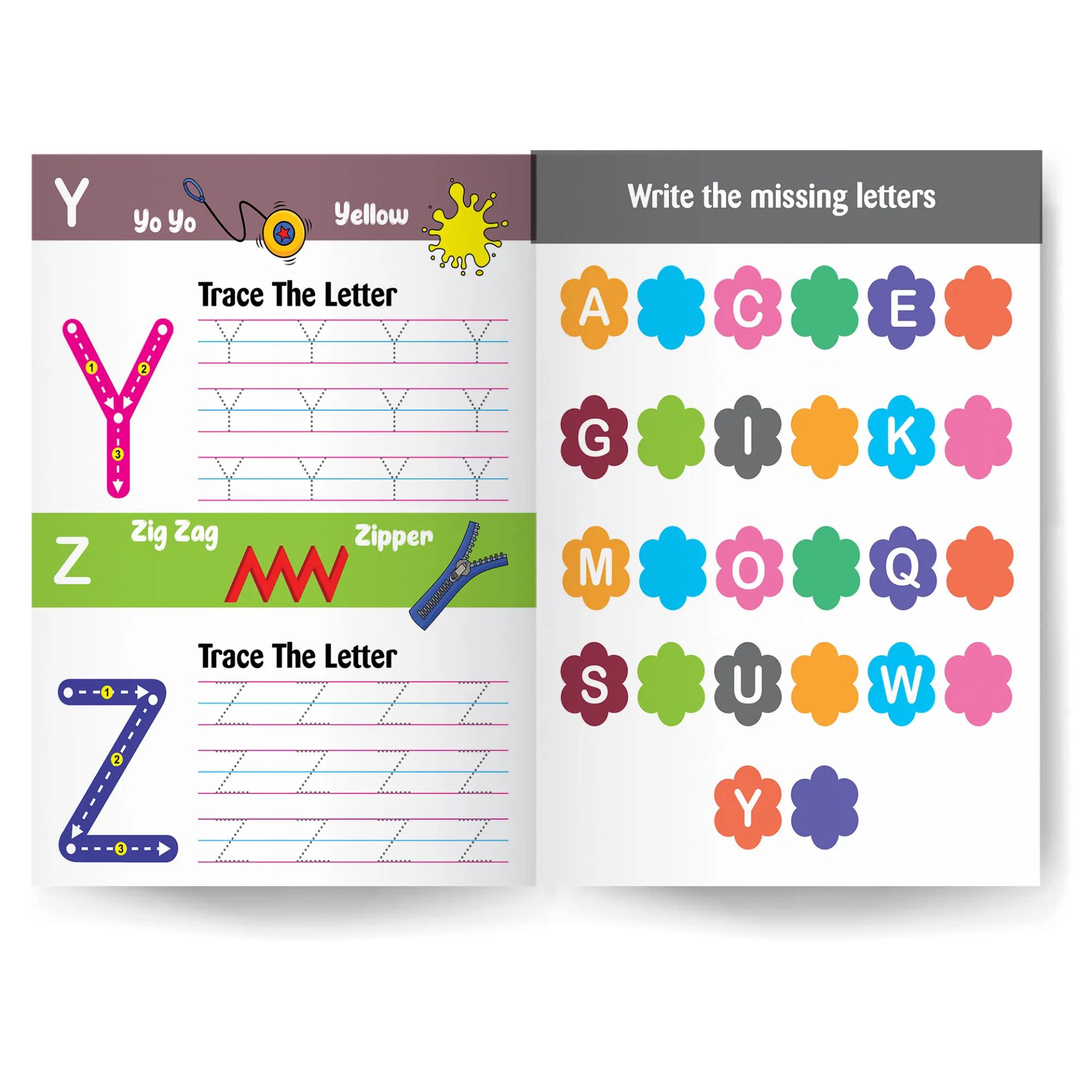 My First Writing Fun Tracing Workbook - Set Of 2 Books - Capital Letters And Small Letters - 3 Years To 4 Years ,    - 3