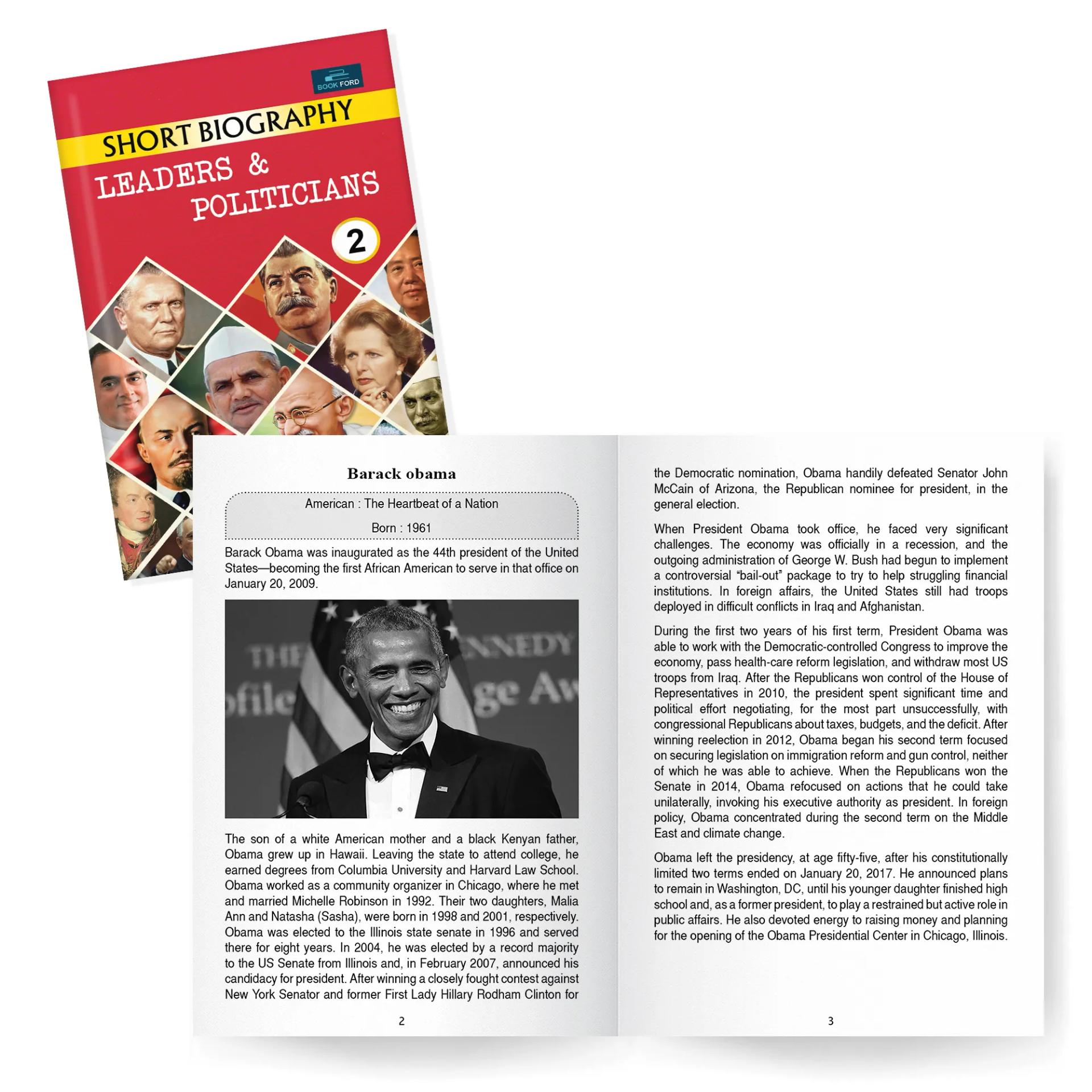 SHORT BIOGRAPHY - LEADERS & POLITICIANS - 2 FOR KIDS - 4