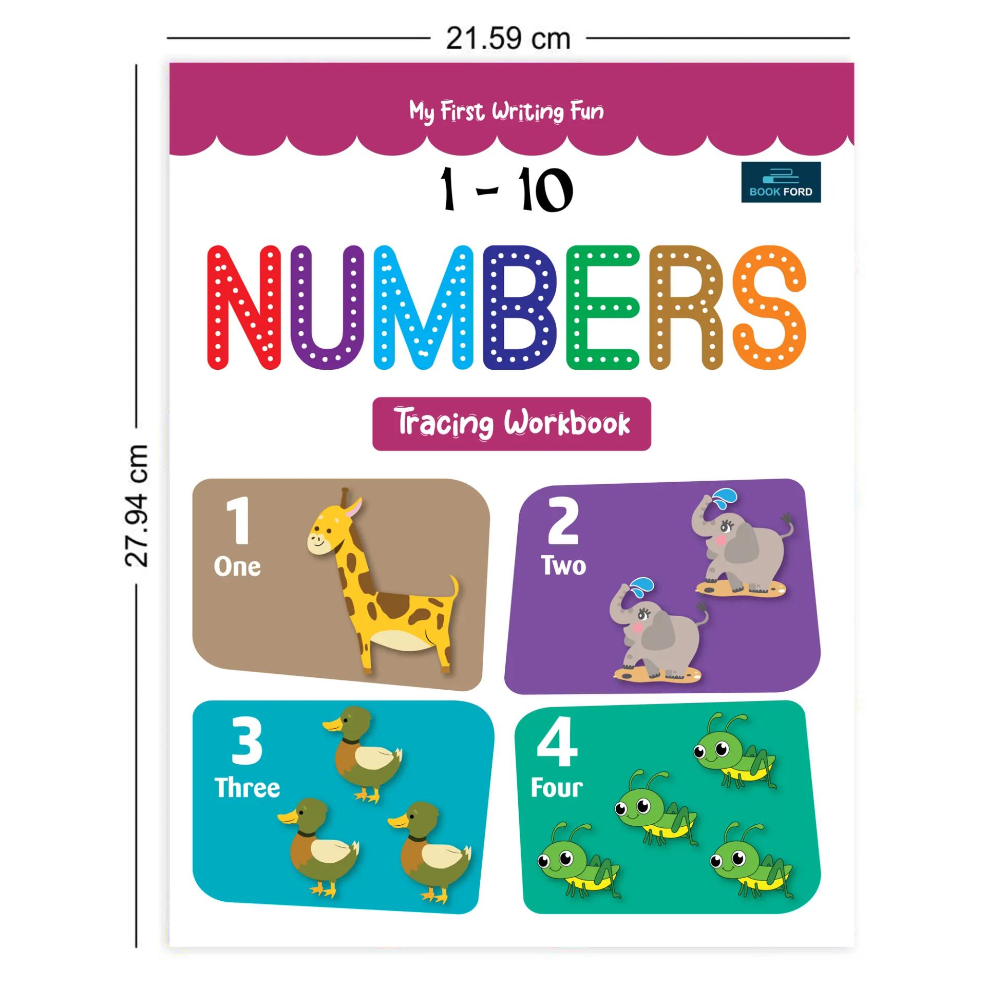 My First Writing Fun Tracing Workbook - Set Of 2 Books - Numbers 1-10 And Lines & Curves - 3 Years To 4 Years ,    - 7