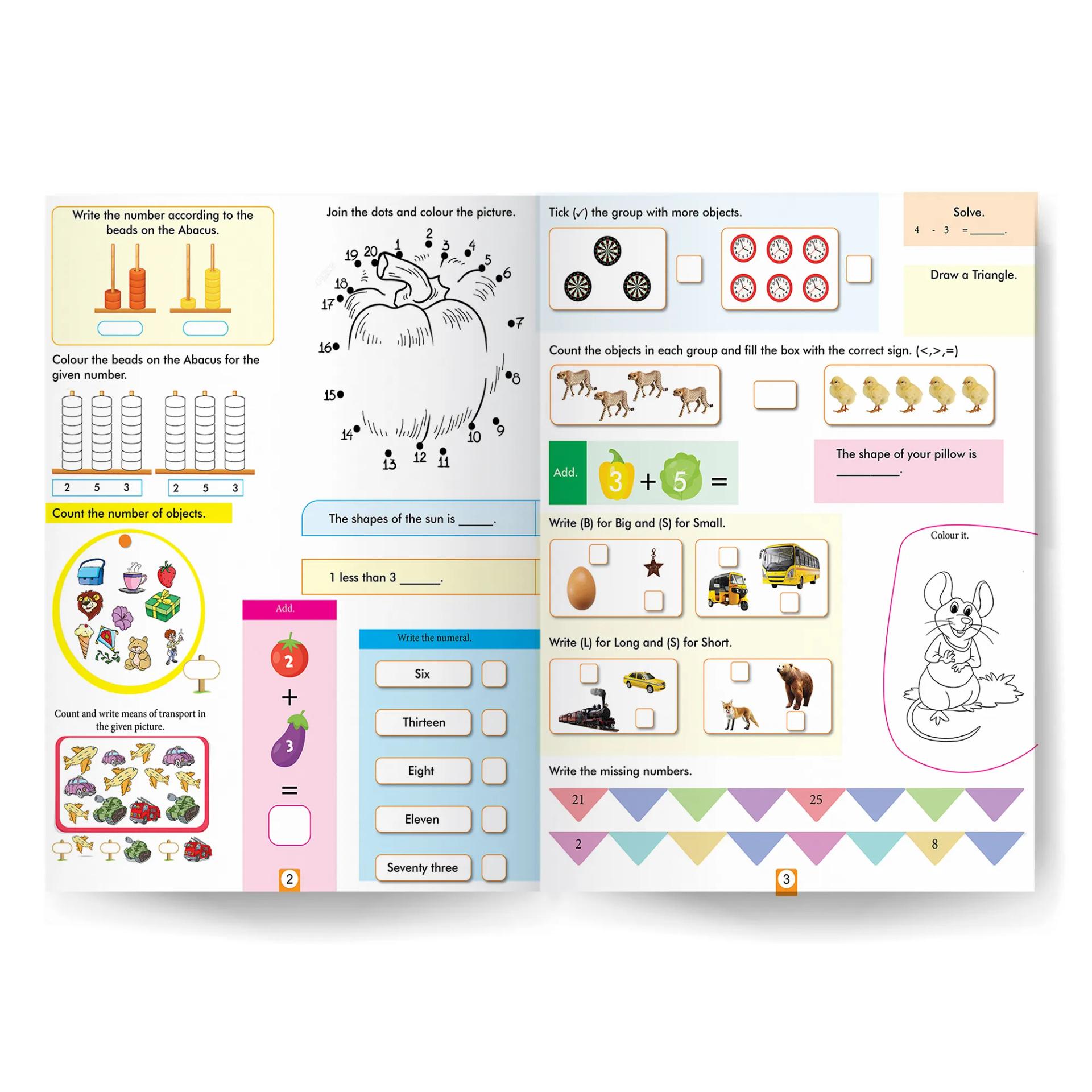 500 Activity Book for Kids (Set of 3) - Maths , English And Science BOOKFORD - 5