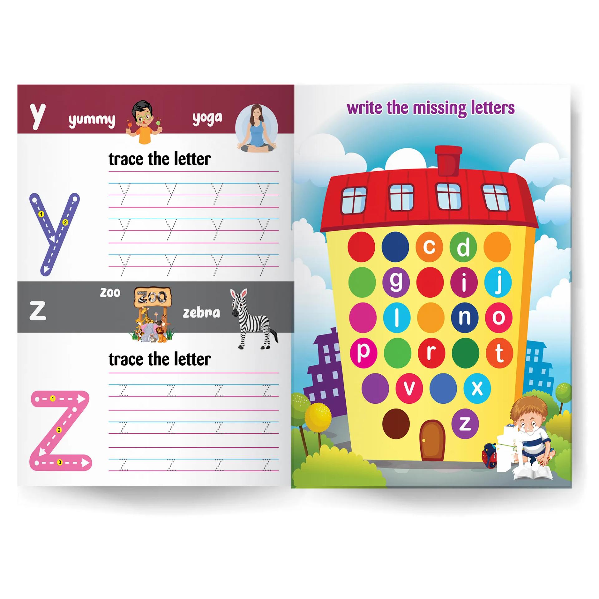 My First Writing Fun Tracing Workbook - Set Of 2 Books - Capital Letters And Small Letters - 3 Years To 4 Years ,    - 4