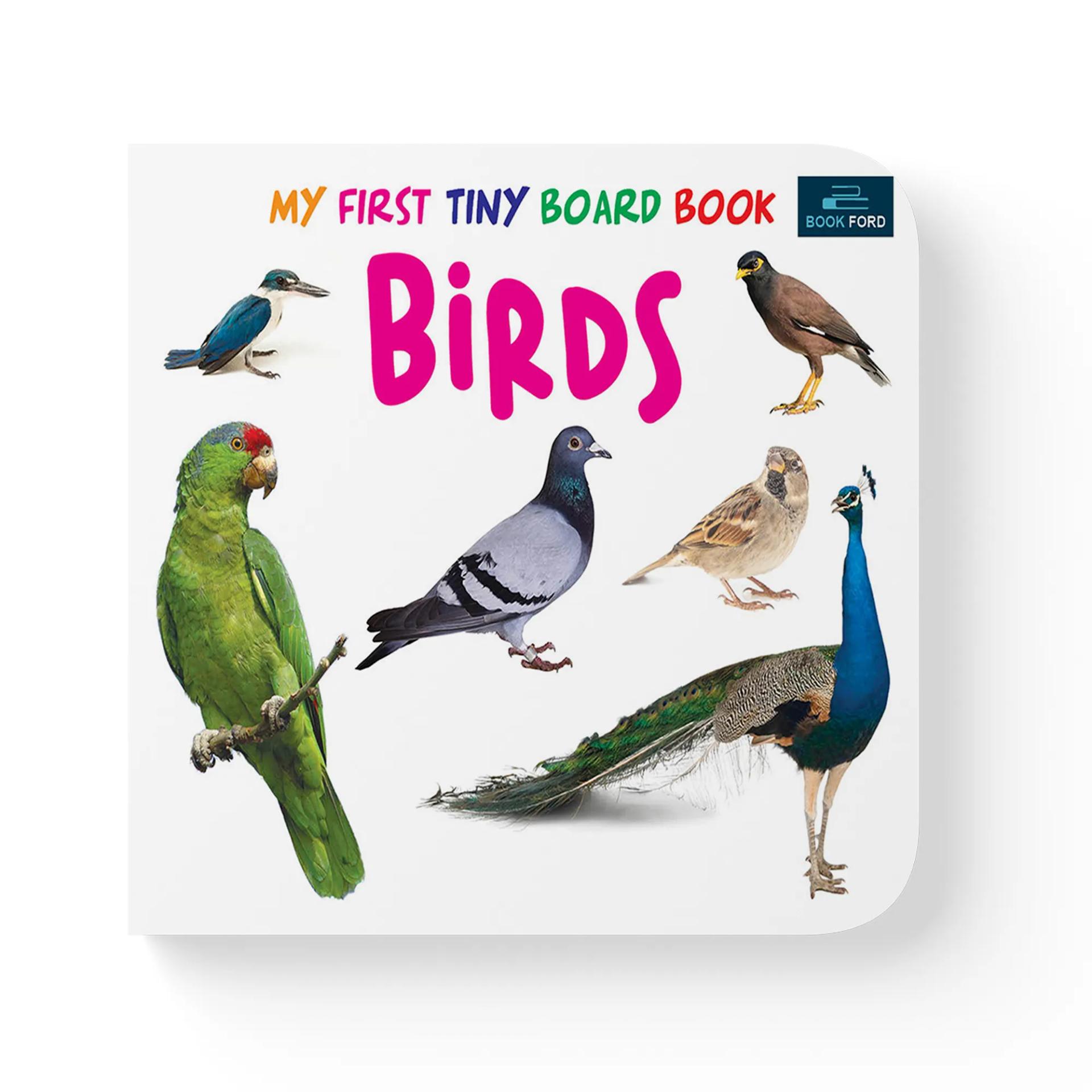 My First Tiny Board Books - Set Of 2 Books - Birds And Wild Animals & Domestic Animals For Kids Hardcover,    - 3