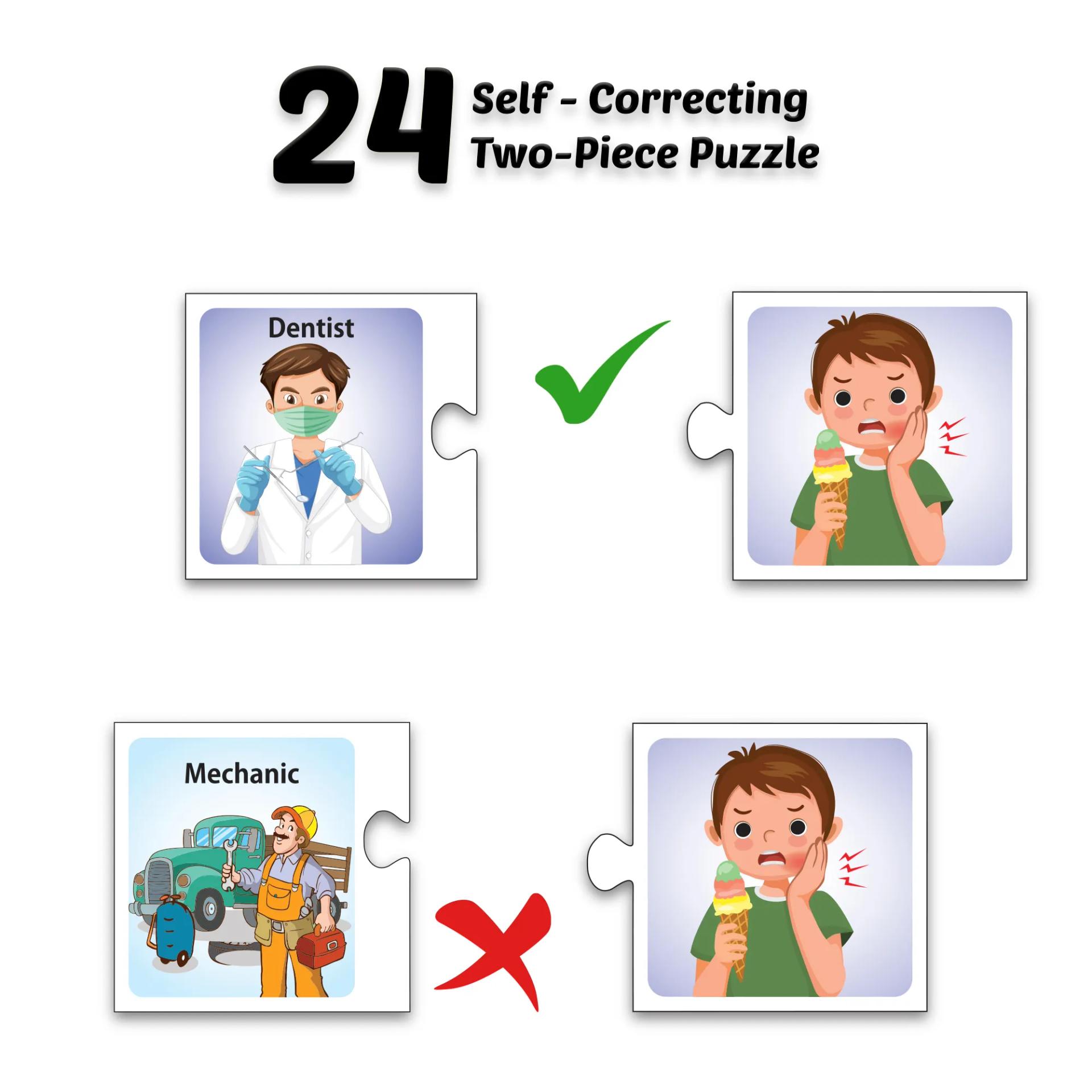 Community Helpers Jigsaw Puzzle Game & Fun And Learning 48 Pieces - 4