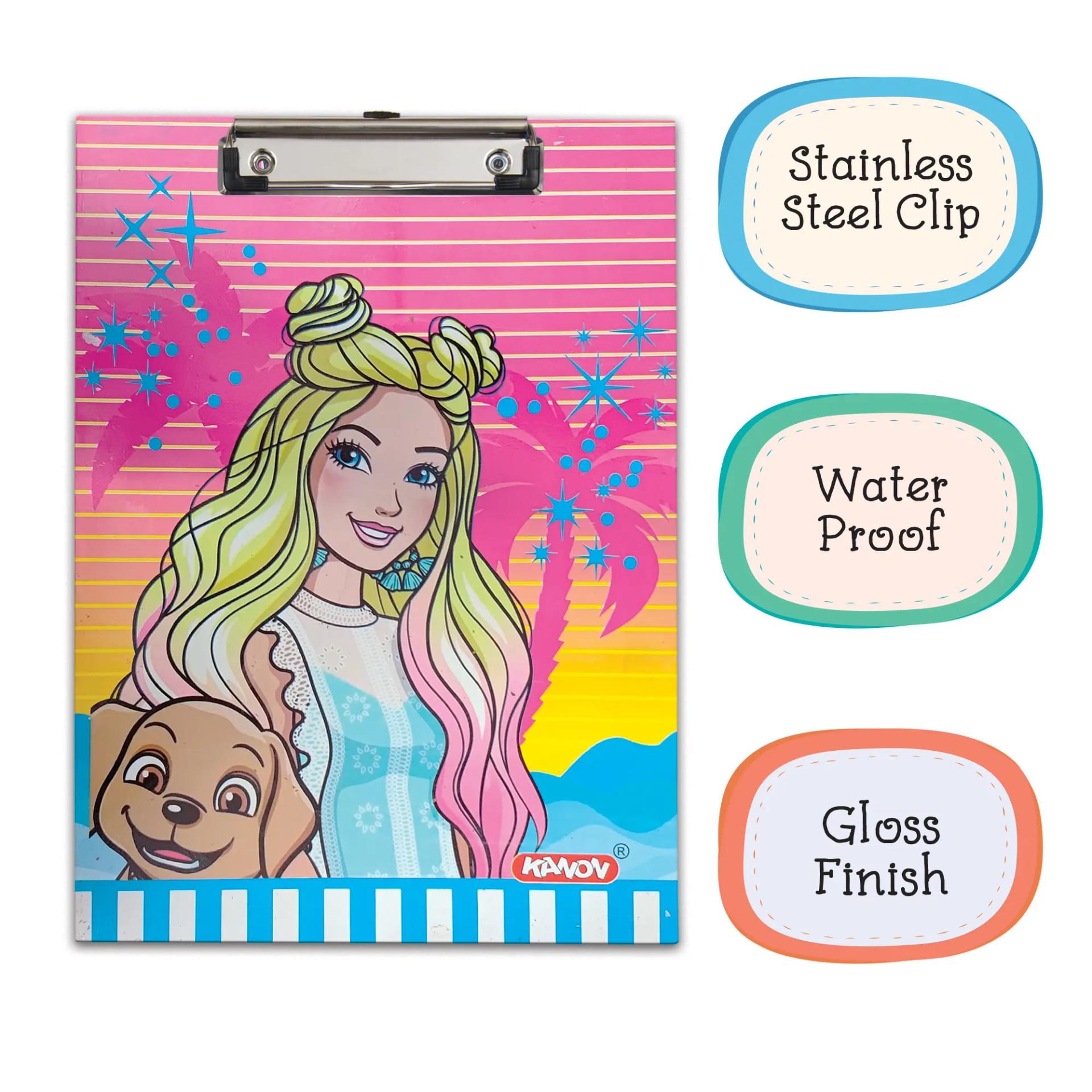 Barbie1 Paper Clipboard | Writing Pad | Drawing/Writing/Exam Board/Clipboard - 4