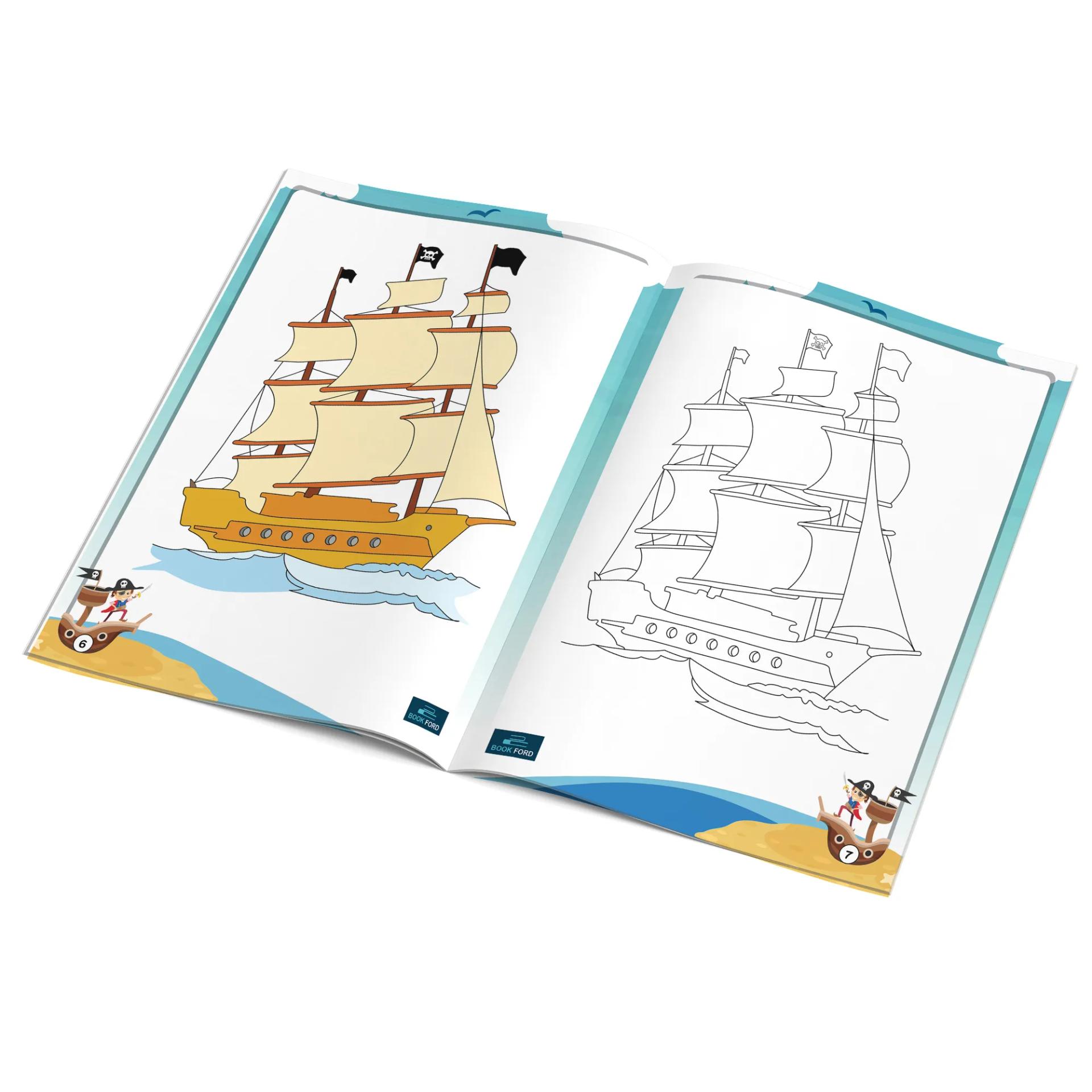 Pirate Coloring Book For Kids  - 6