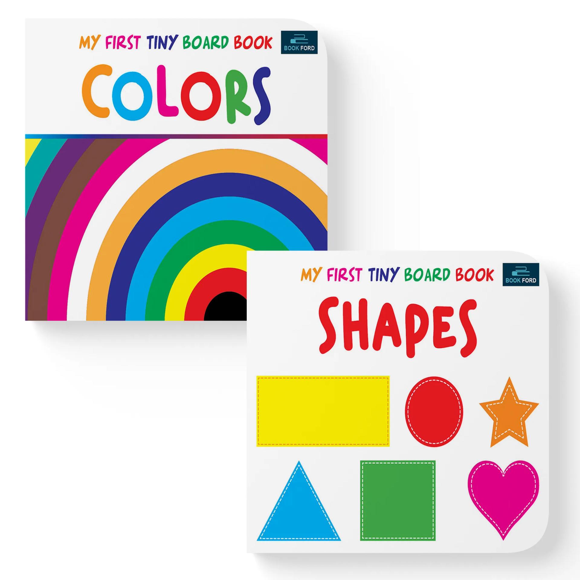 My First Tiny Board Books - Set Of 2 Books - Colors And Shapes For Kids Hardcover,    - 4