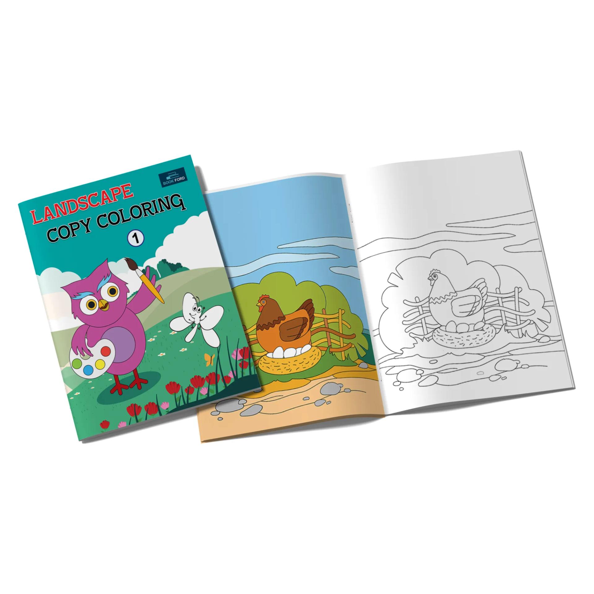 Landscape Copy Coloring Book Part 1 Coloring Books For Kids - 4