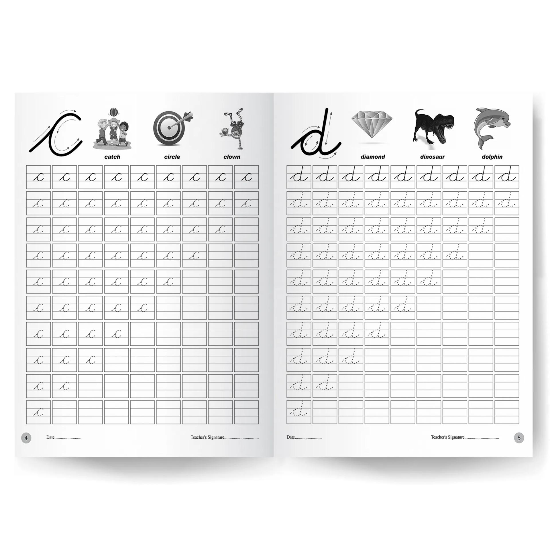 My First Cursive Writing Books For Kids - Set Of 2 Books - Capital Letters , And Small Letters - 7