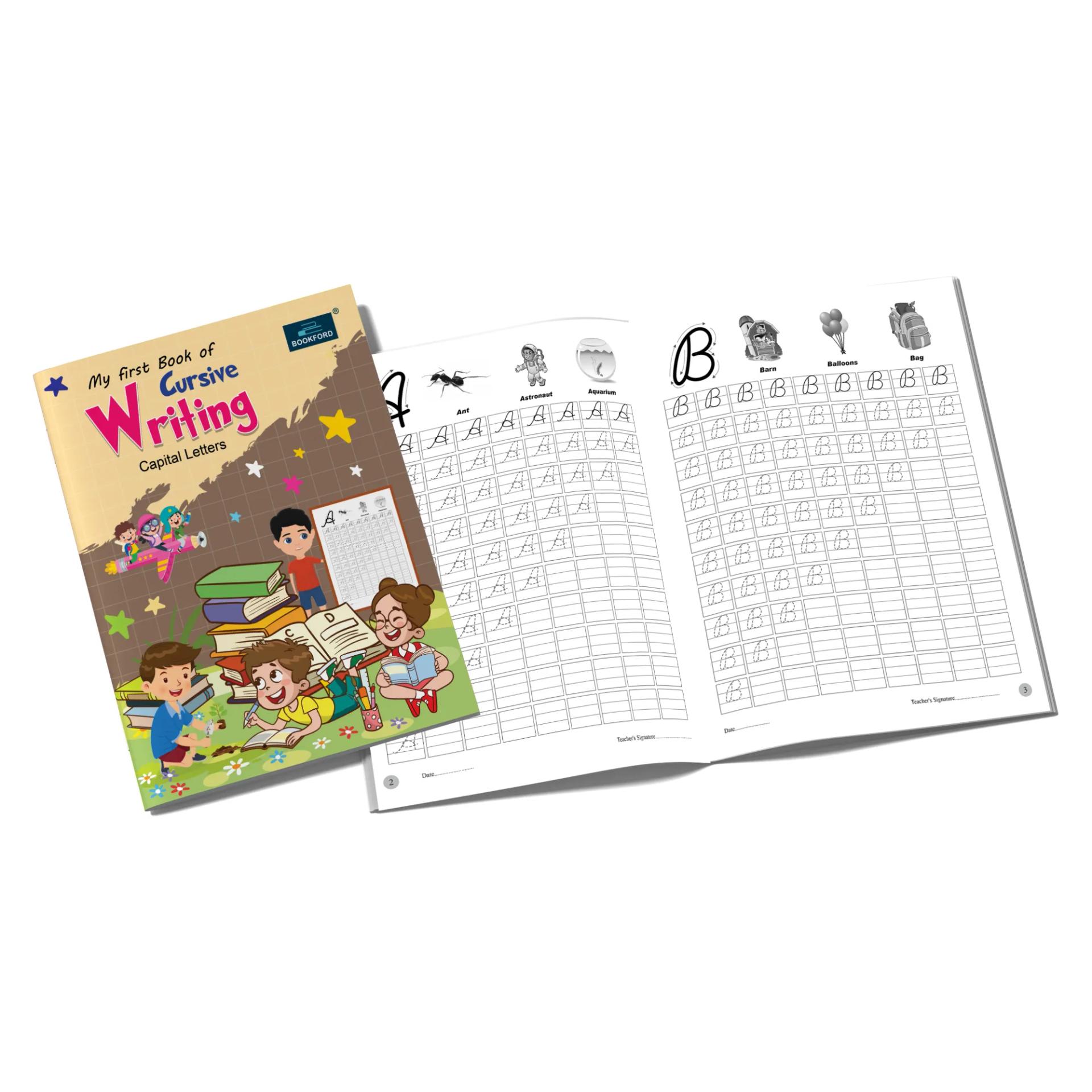 My First Cursive Writing Books For Kids - Set Of 2 Books - Capital Letters , And Small Letters - 5