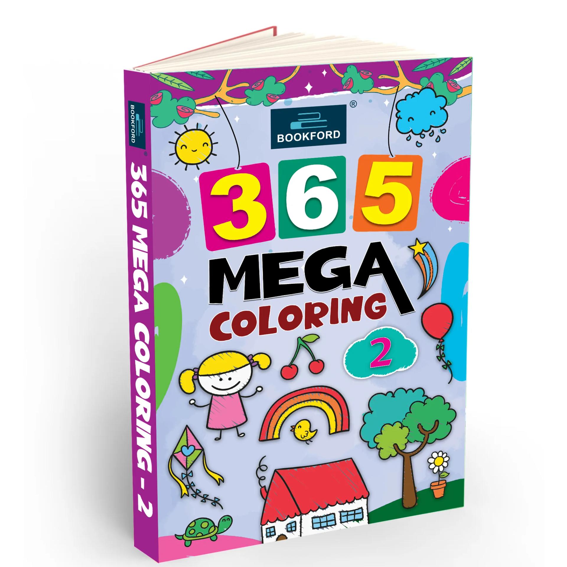 365 Mega Coloring 2 For Fun, Educational, Colorful Imagery, Engaging Activities, And Hours Of Entertainment Drawing Books For Kids. Suitable For All Ages Groups - 2