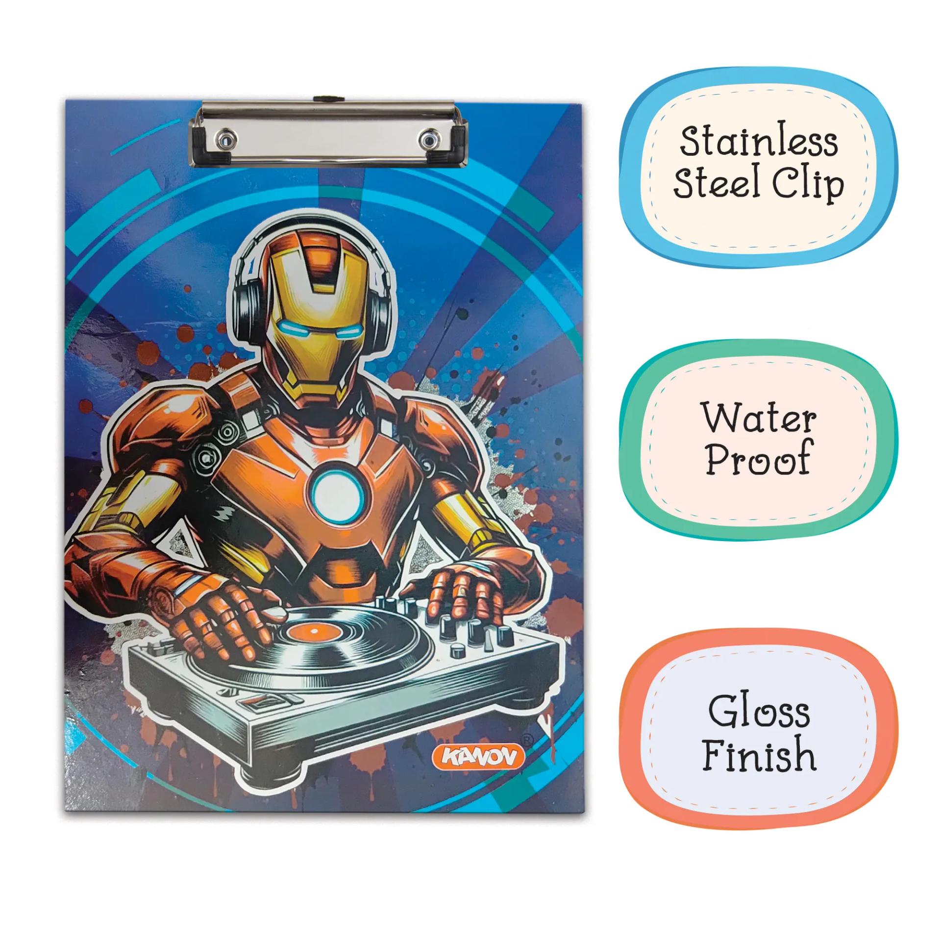 Iron man Paper Clipboard | Writing Pad | Drawing/Writing/Exam Board/Clipboard - 4