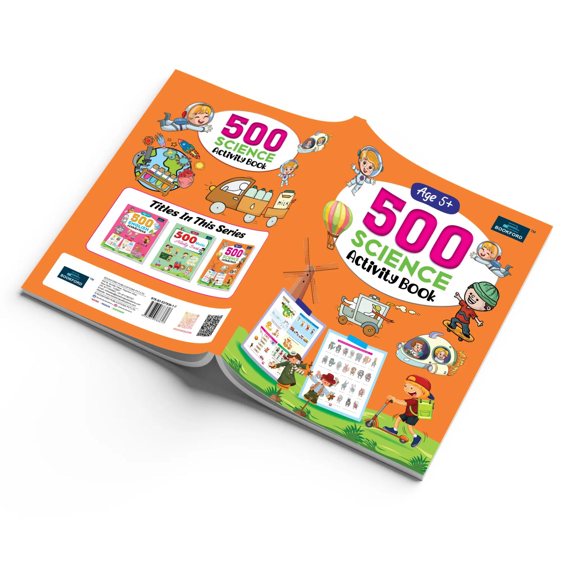 500 Activity Book for Kids (Set of 3) - Maths , English And Science BOOKFORD - 3
