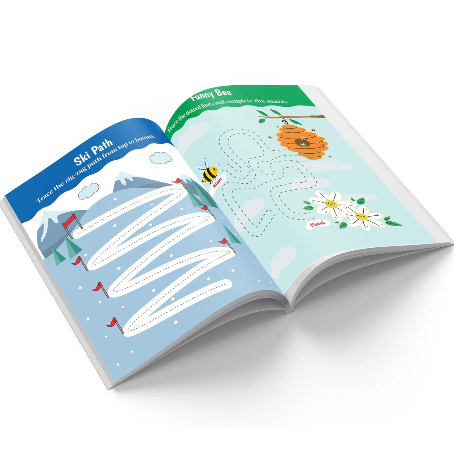 Write And Clean Reusable Book - Line And Curve Tracing Workbook For Kids - 3
