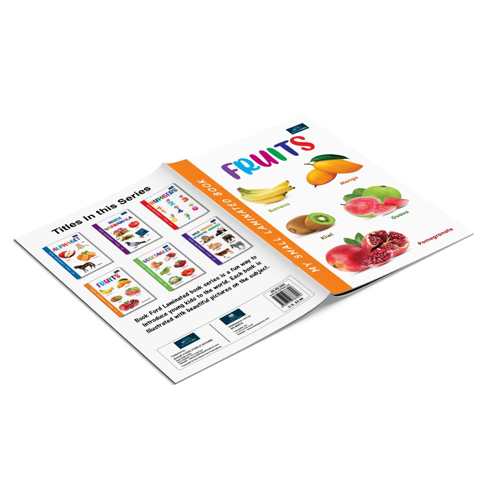 My Small Laminated Books - Set Of 2 Books - Fruits And Vegetables For Kids ,    - 4