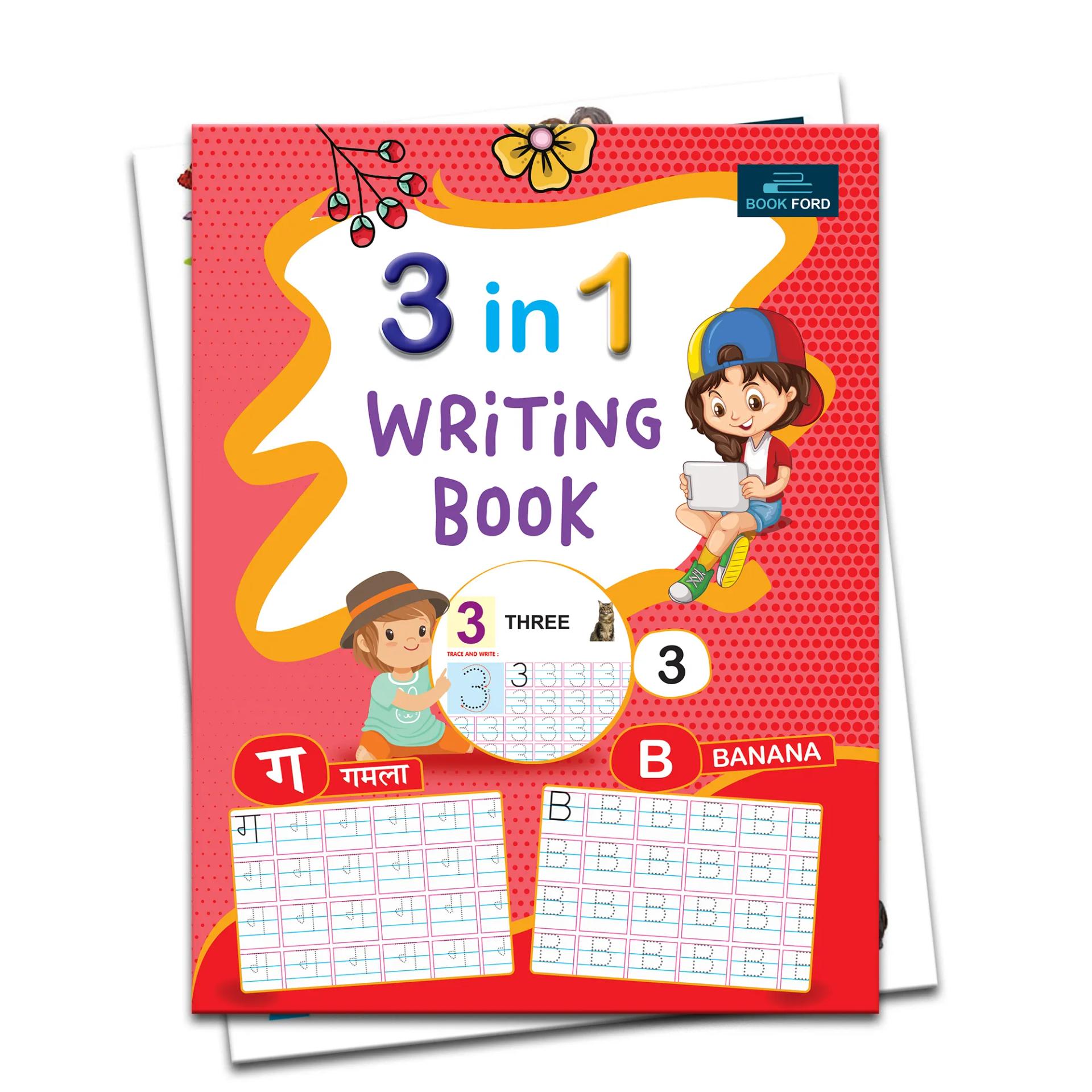 3 In One Writing Book For Kids  - 6