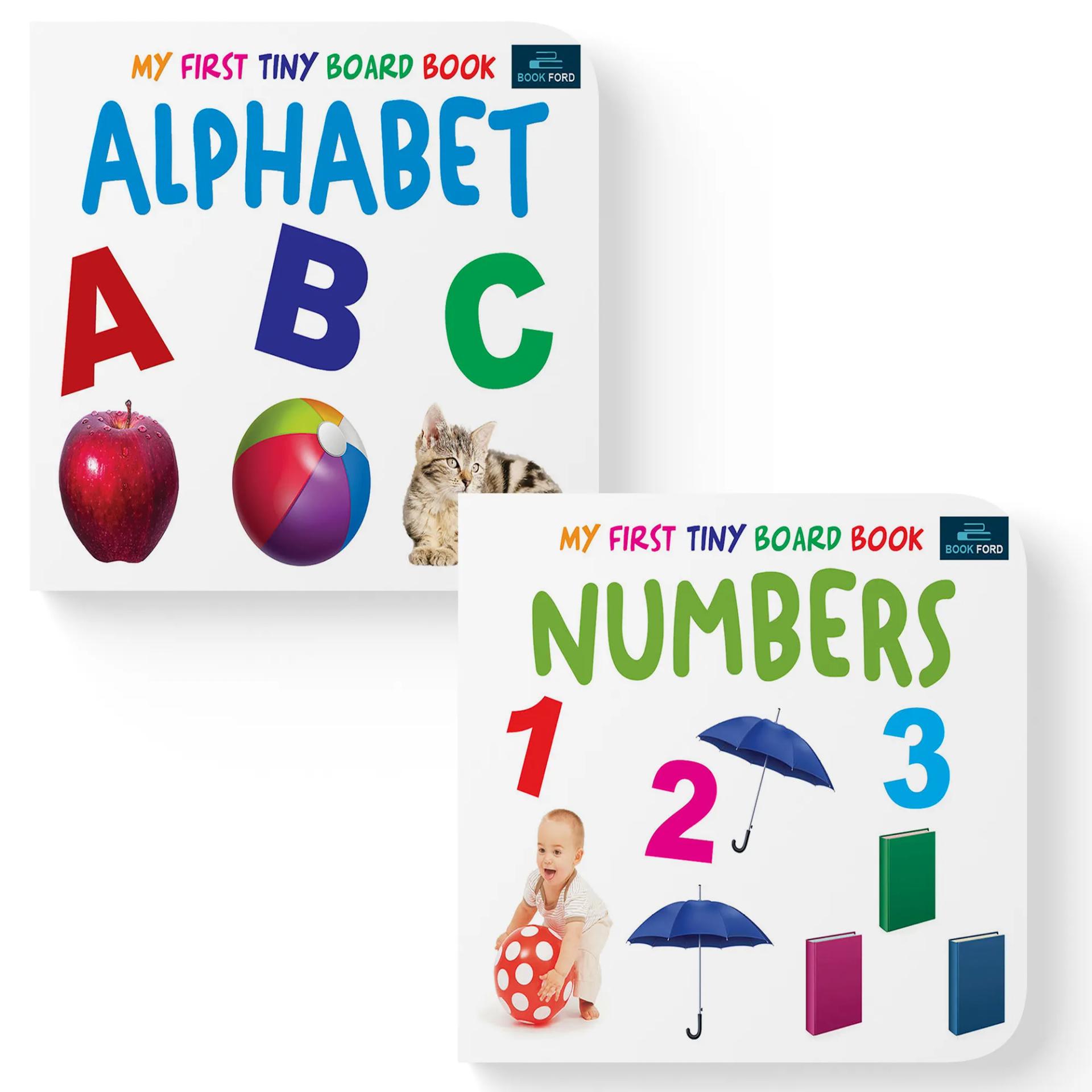 My First Tiny Board Books - Set Of 2 Books - Alphabet And Numbers For Kids Hardcover,    - 4