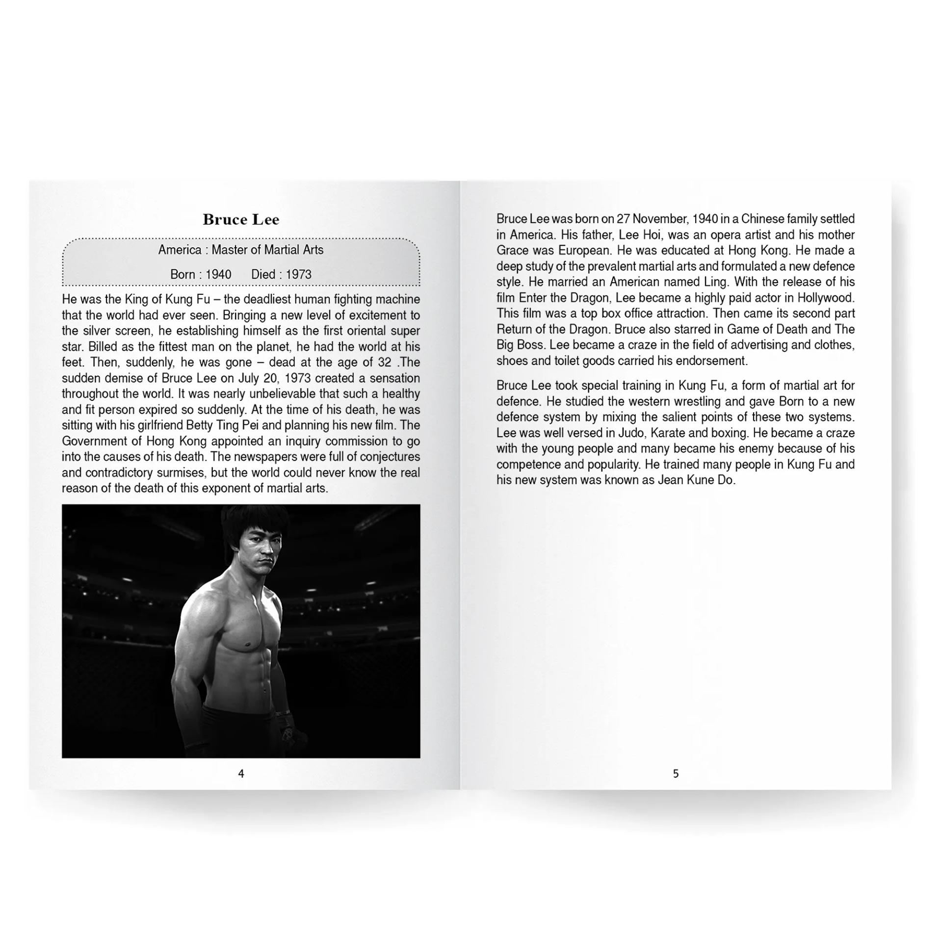 SHORT BIOGRAPHY - GREAT SPORTS PERSONS FOR KIDS - 4