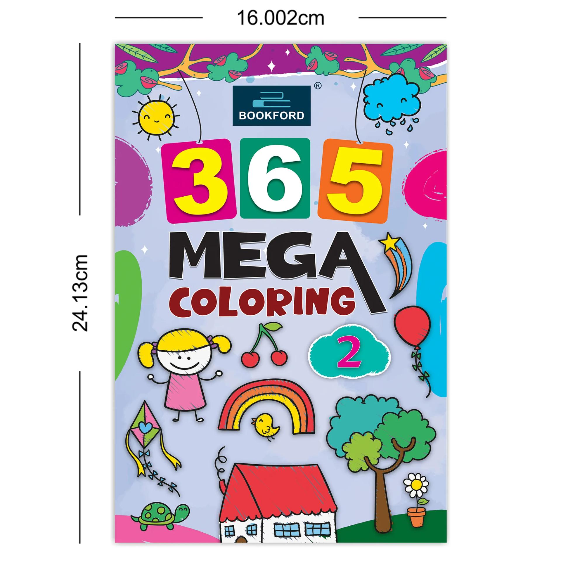 365 Mega Coloring 2 For Fun, Educational, Colorful Imagery, Engaging Activities, And Hours Of Entertainment Drawing Books For Kids. Suitable For All Ages Groups - 3