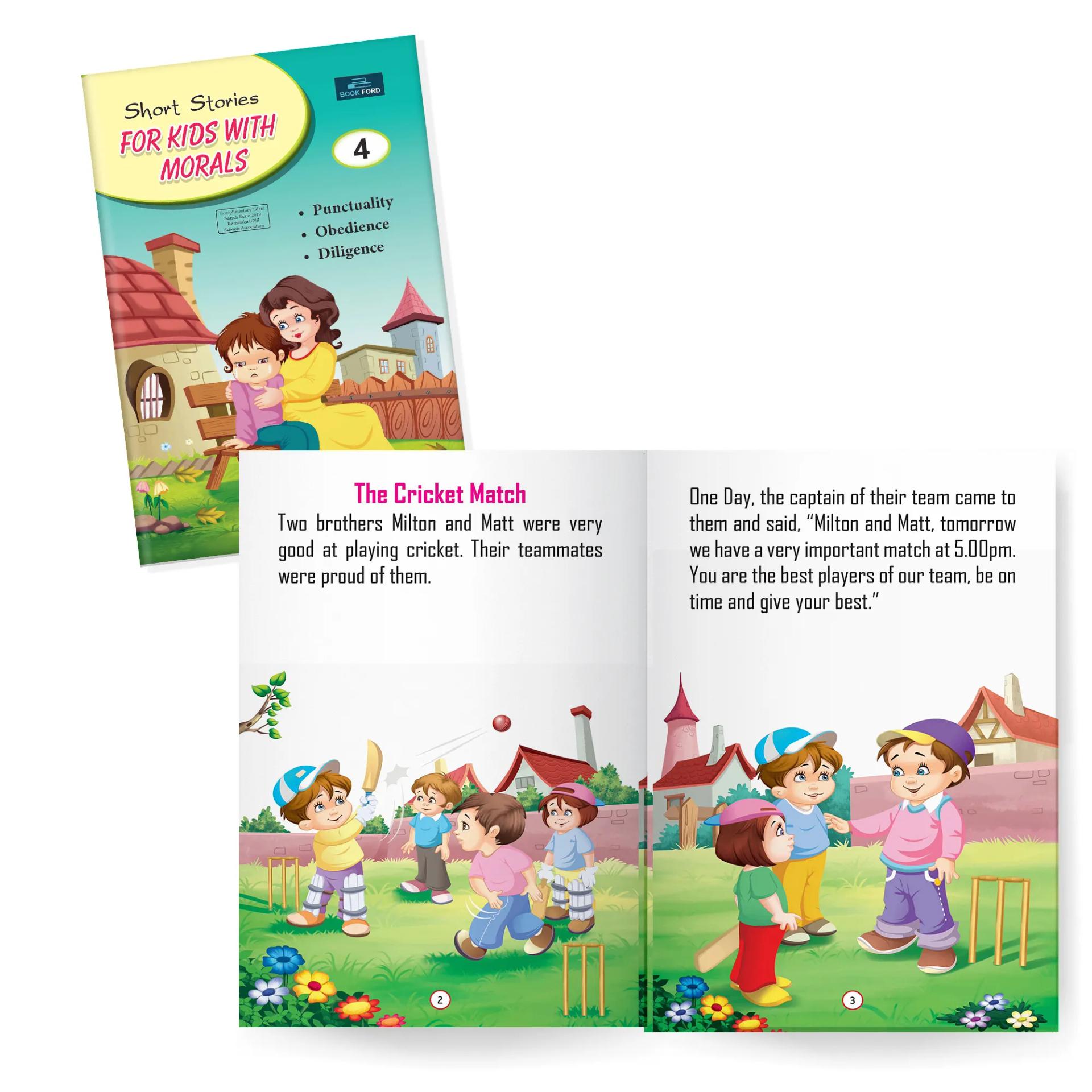 Short Stories For Kids With Morals - Set Of 4 Books For Kids ,    - 5