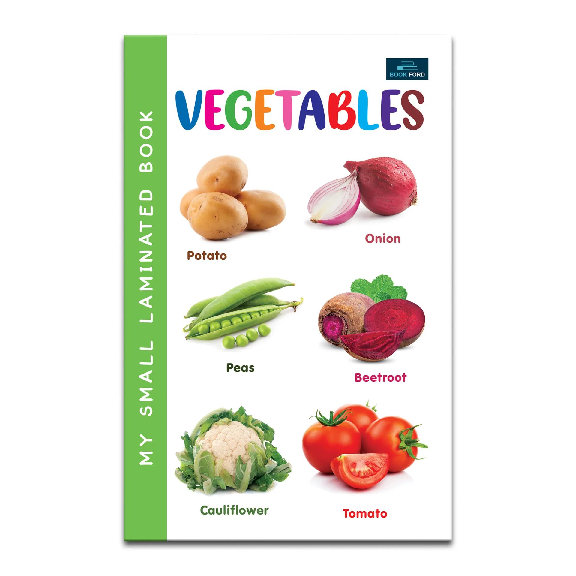 My Small Laminated Books - Set Of 2 Books - Fruits And Vegetables For Kids ,    - 2