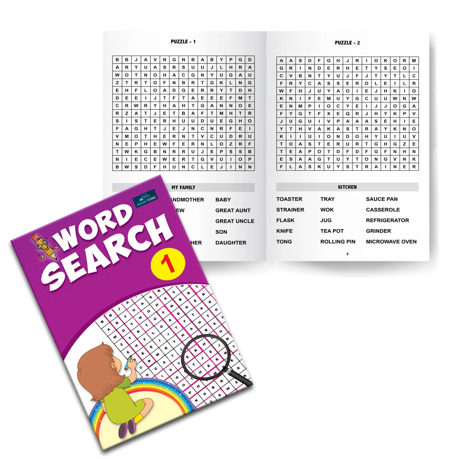 Word Search Book - Part 1 For Kids - 6