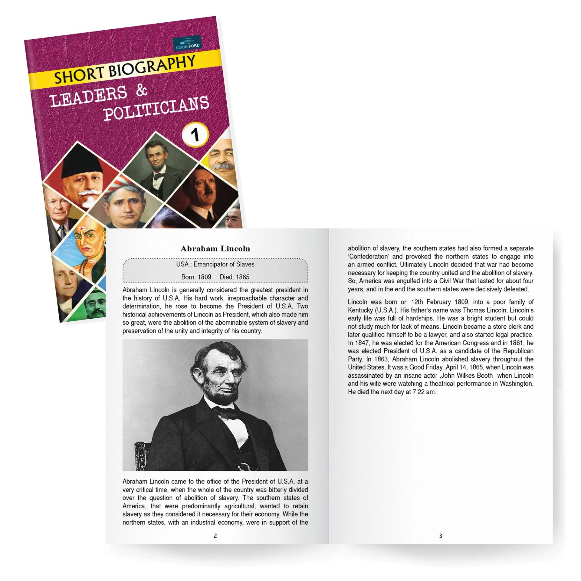 SHORT BIOGRAPHY - LEADERS & POLITICIANS - 1 FOR KIDS - 5