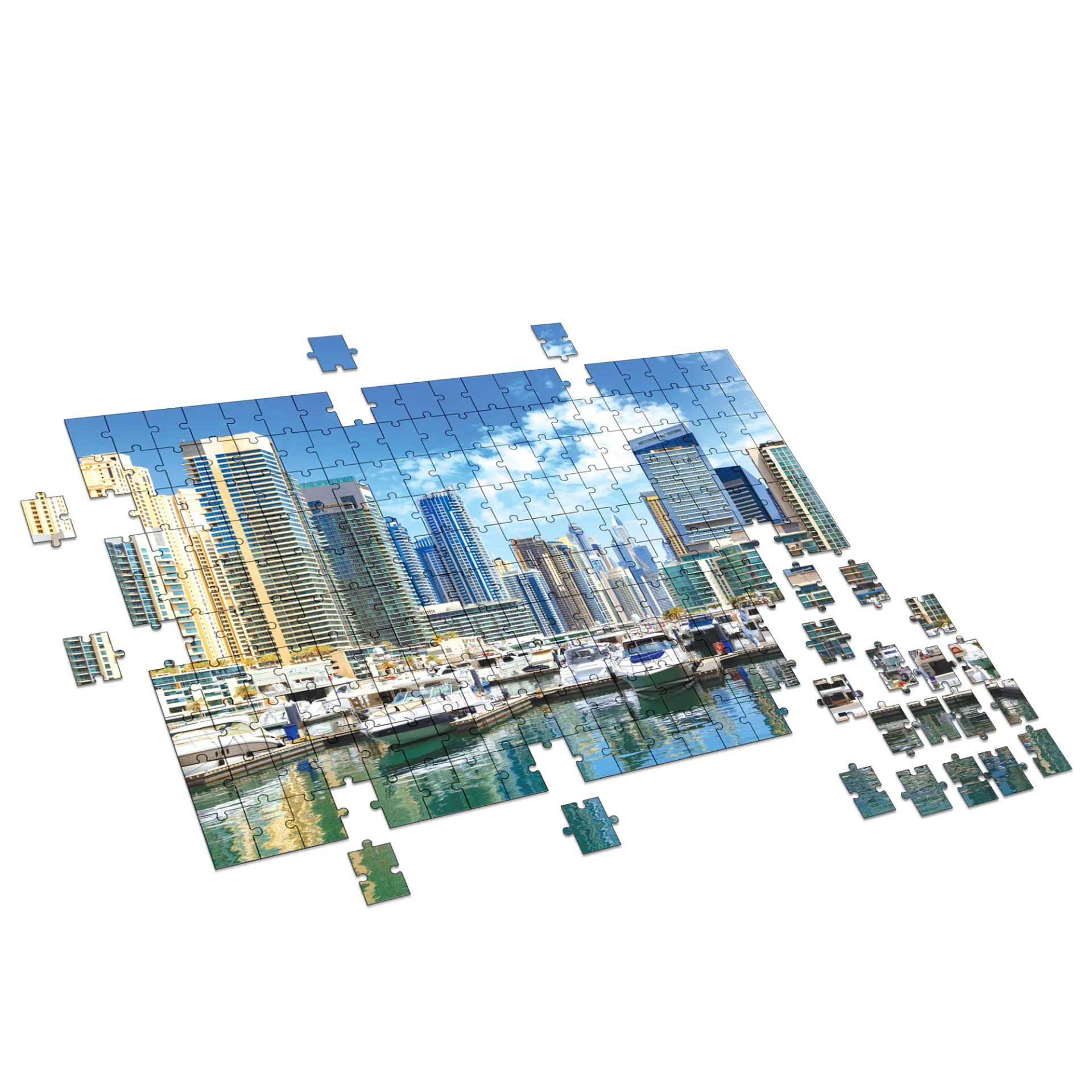 Dubai Marina Jigsaw Puzzle Game & Fun And Learning 200 Pieces - 3