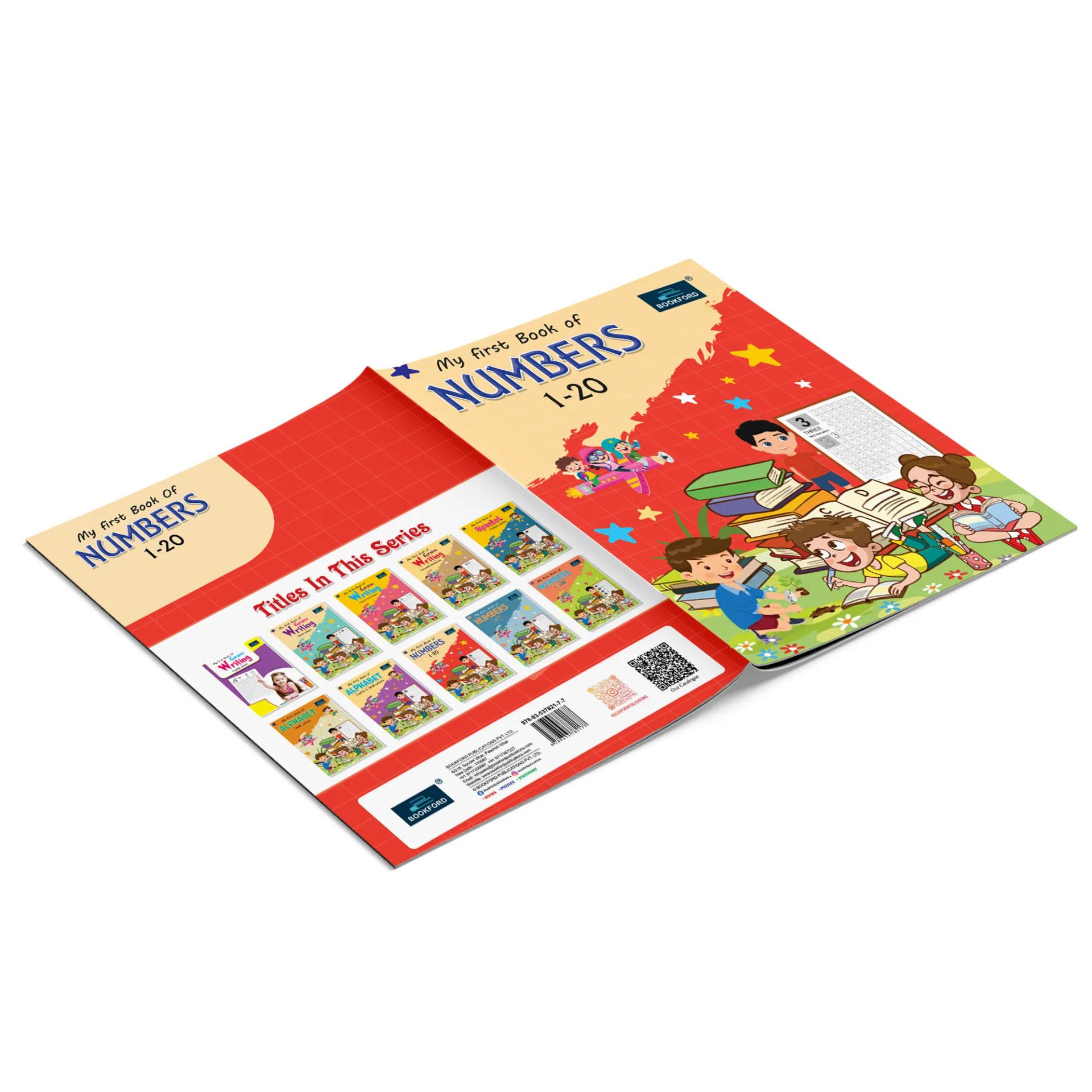 My First Writing Books For Kids - Set Of 2 Books - Capital Letters , Numbers 1-20 - 6