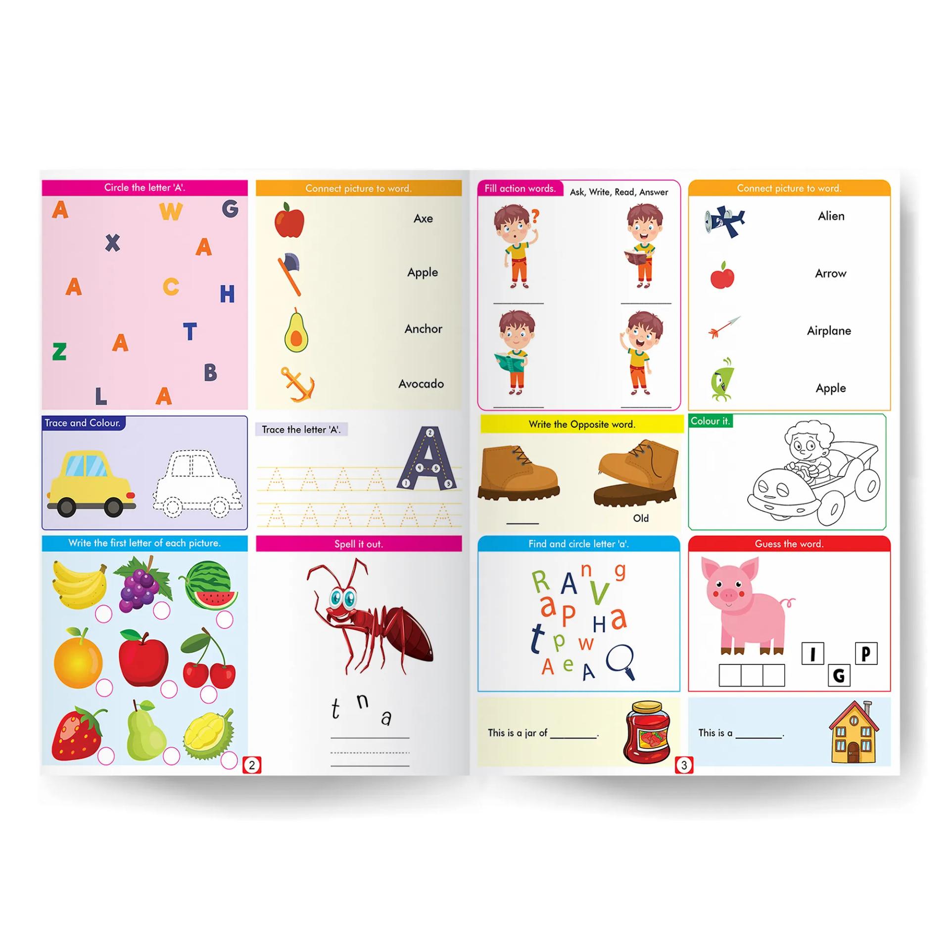 500 Activity Book for Kids (Set of 3) - Maths , English And Science BOOKFORD - 6