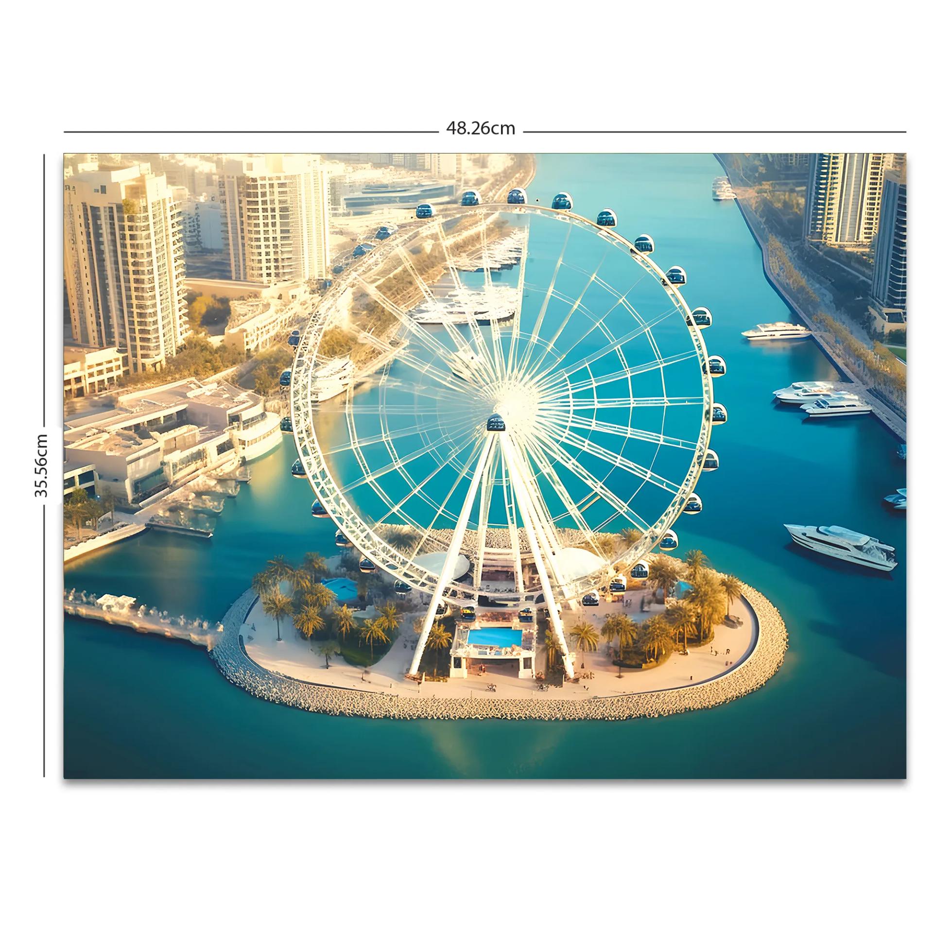 Ain Dubai Observation Wheel Jigsaw Puzzle Game & Fun And Learning 200 Pieces - 2