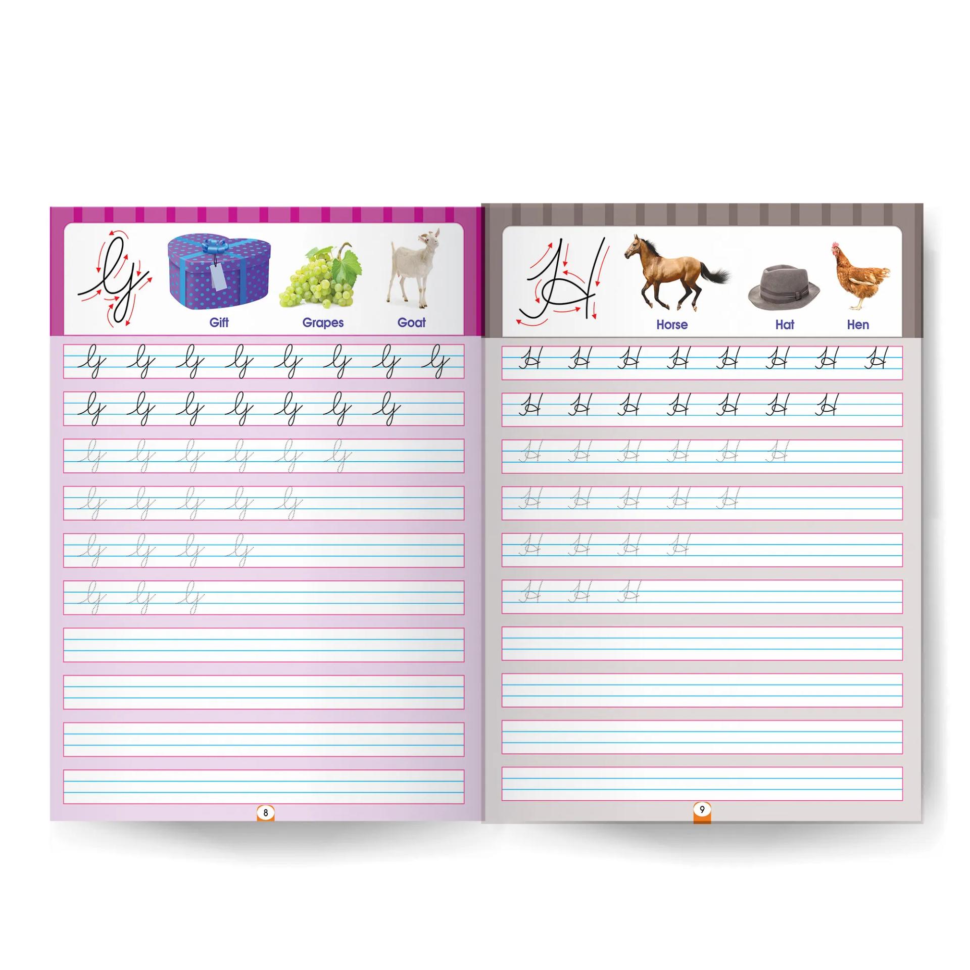 Practice Book Of 5-in-One Cursive Writing - Master The Art Of Beautiful Handwriting  - 7