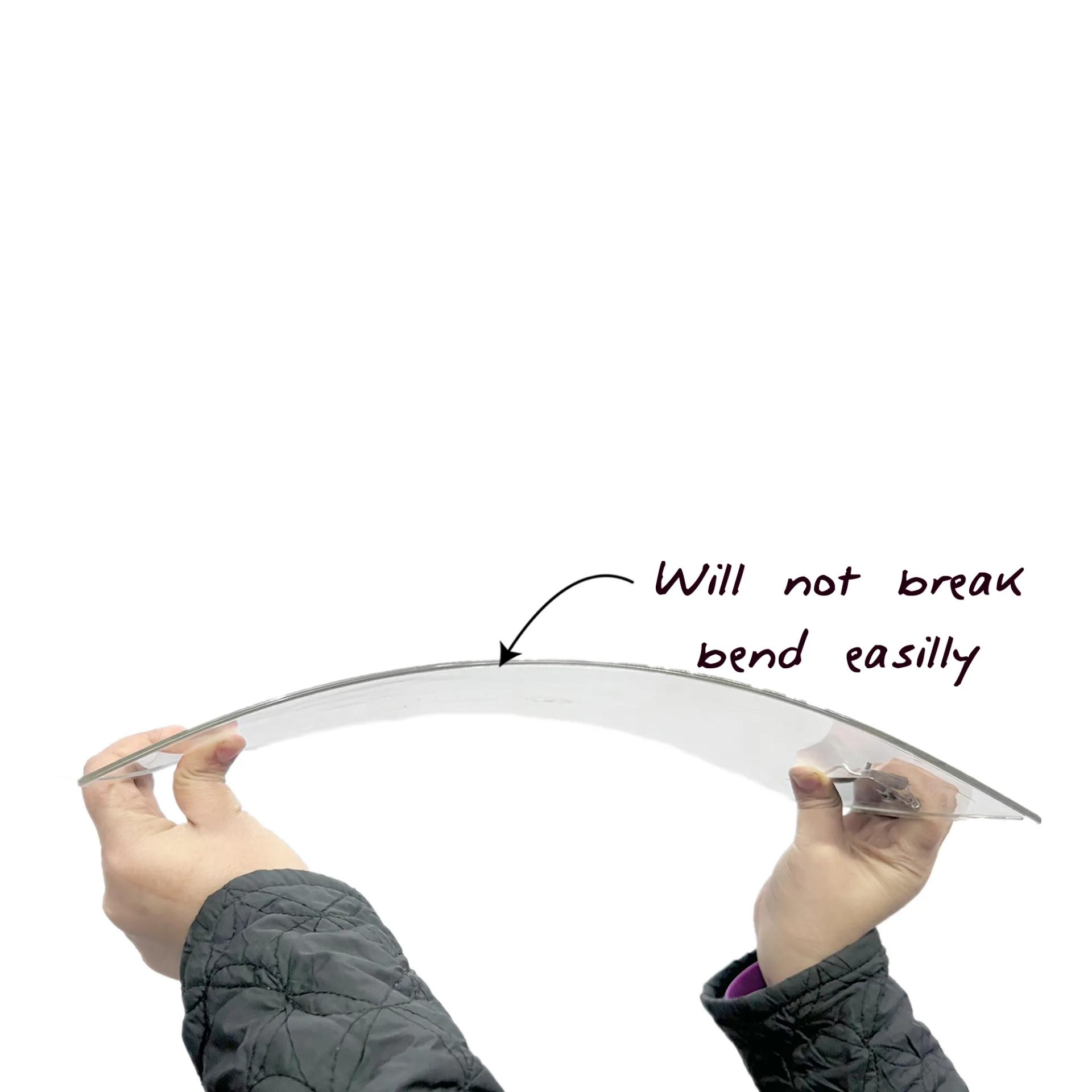 Student Transparent Examination Paper Clipboard | Writing Pad | Drawing/Writing/Exam Board/Clipboard with Clip and Elastic  - 3