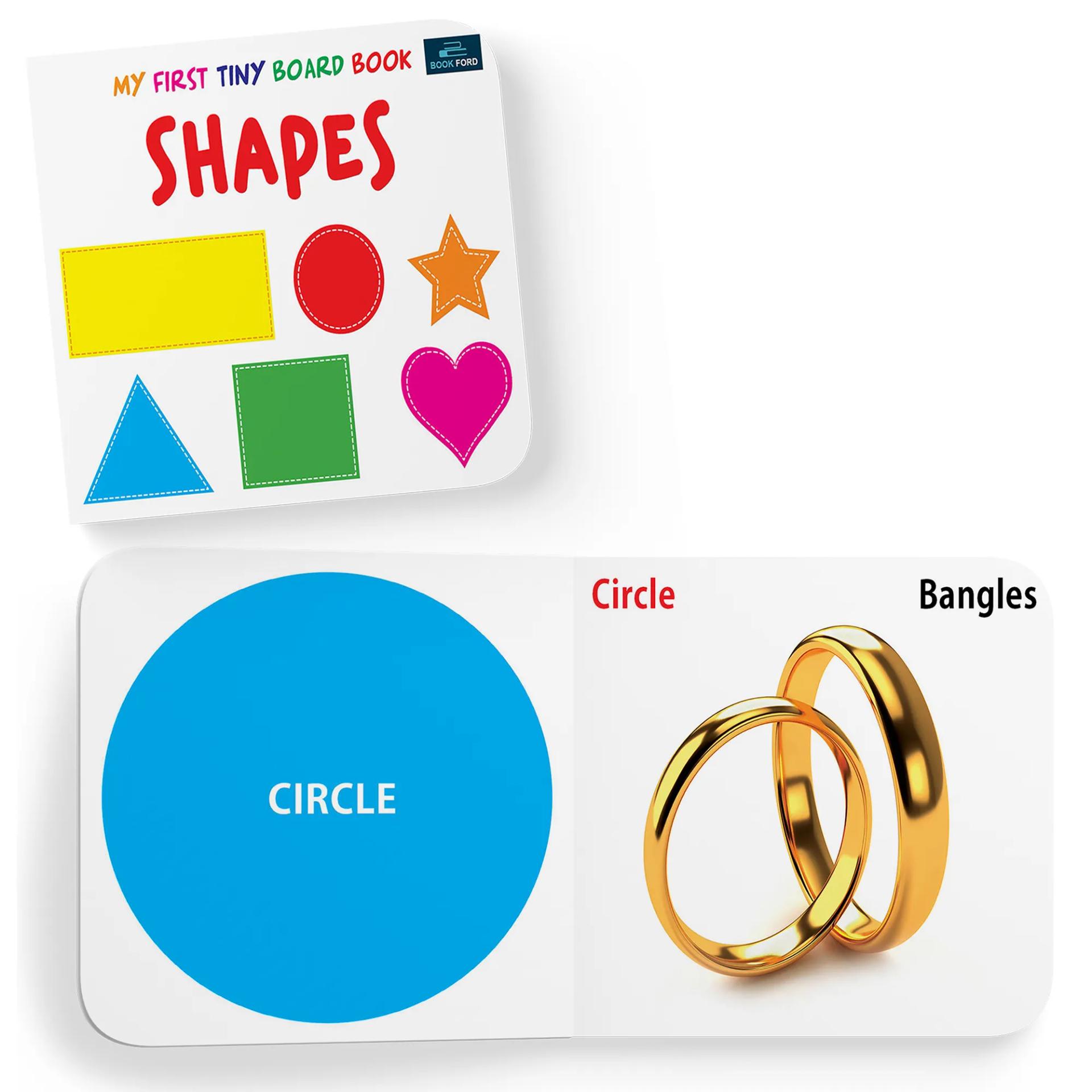 My First Tiny Board Book - Shapes Books For Kids Board Book,    - 6