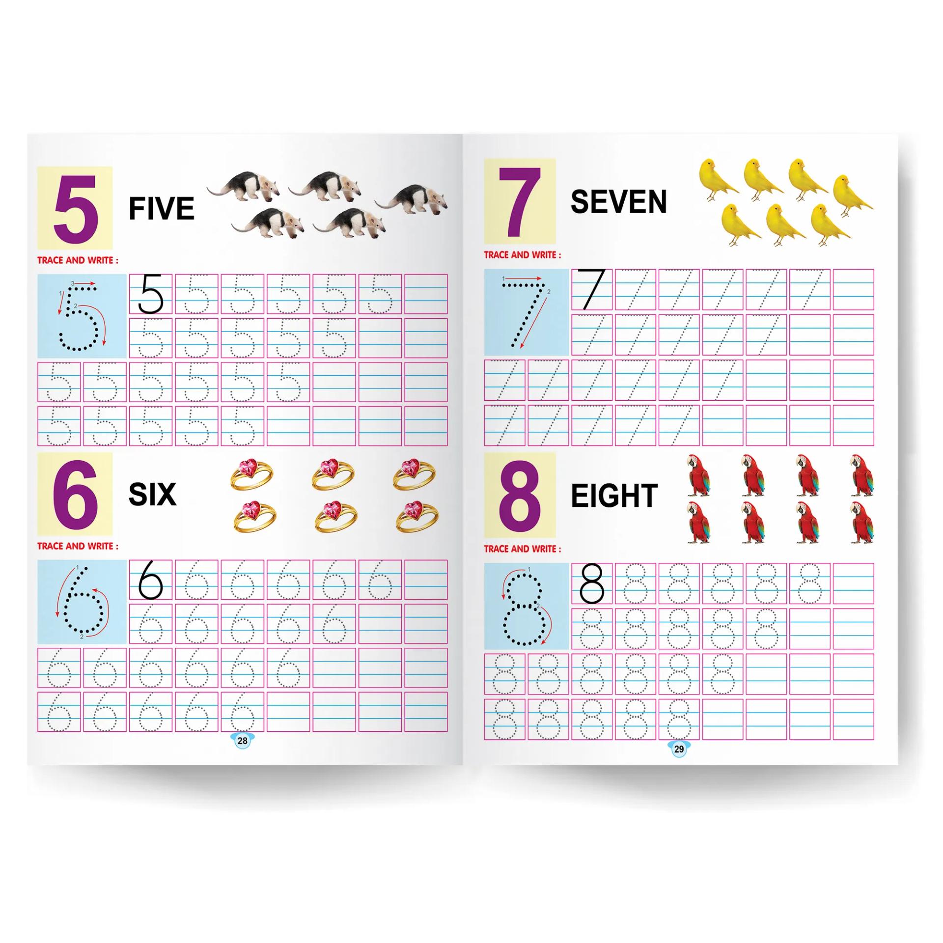 3 In One Writing Book For Kids  - 4