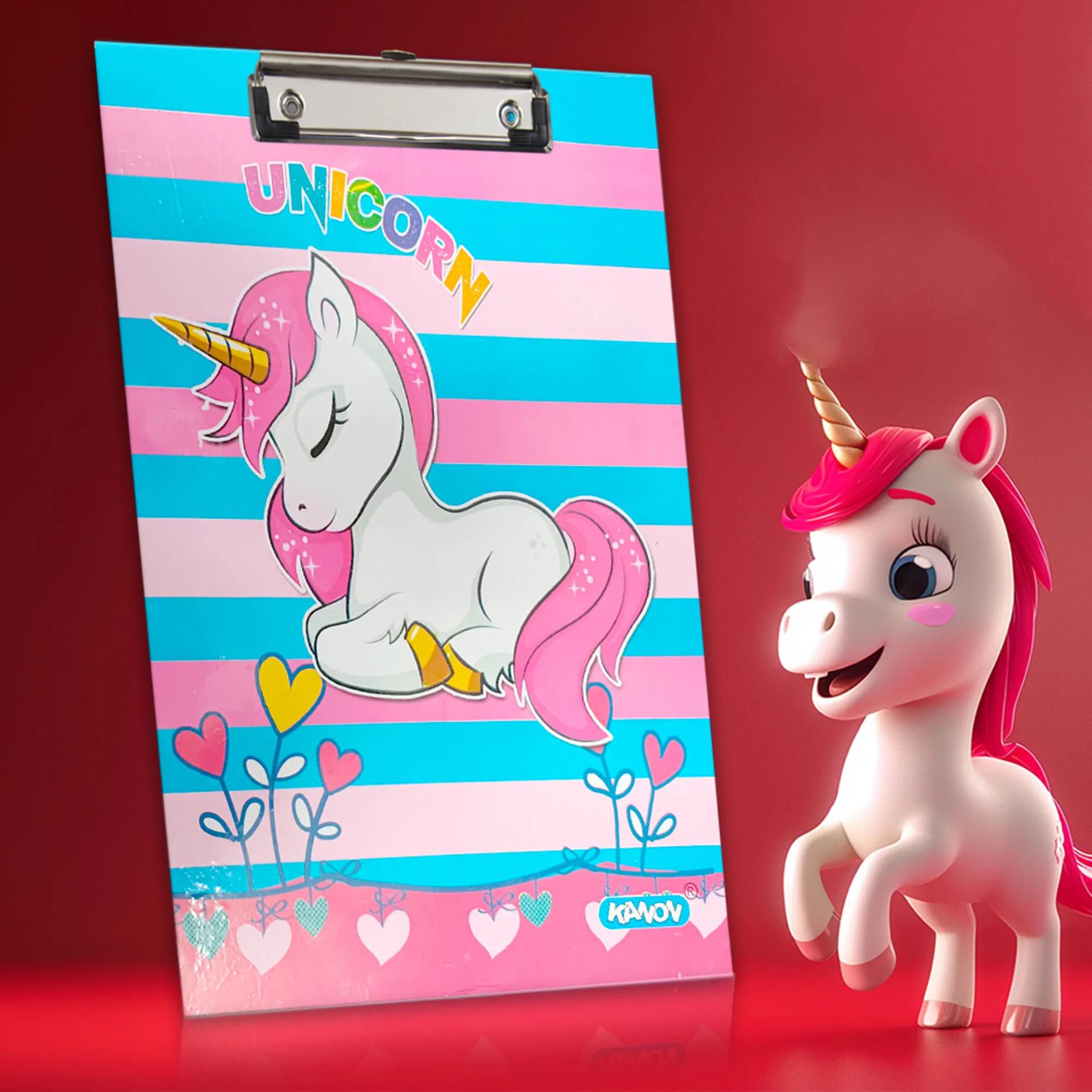 Unicorn Paper Clipboard | Writing Pad | Drawing/Writing/Exam Board/Clipboard - 1