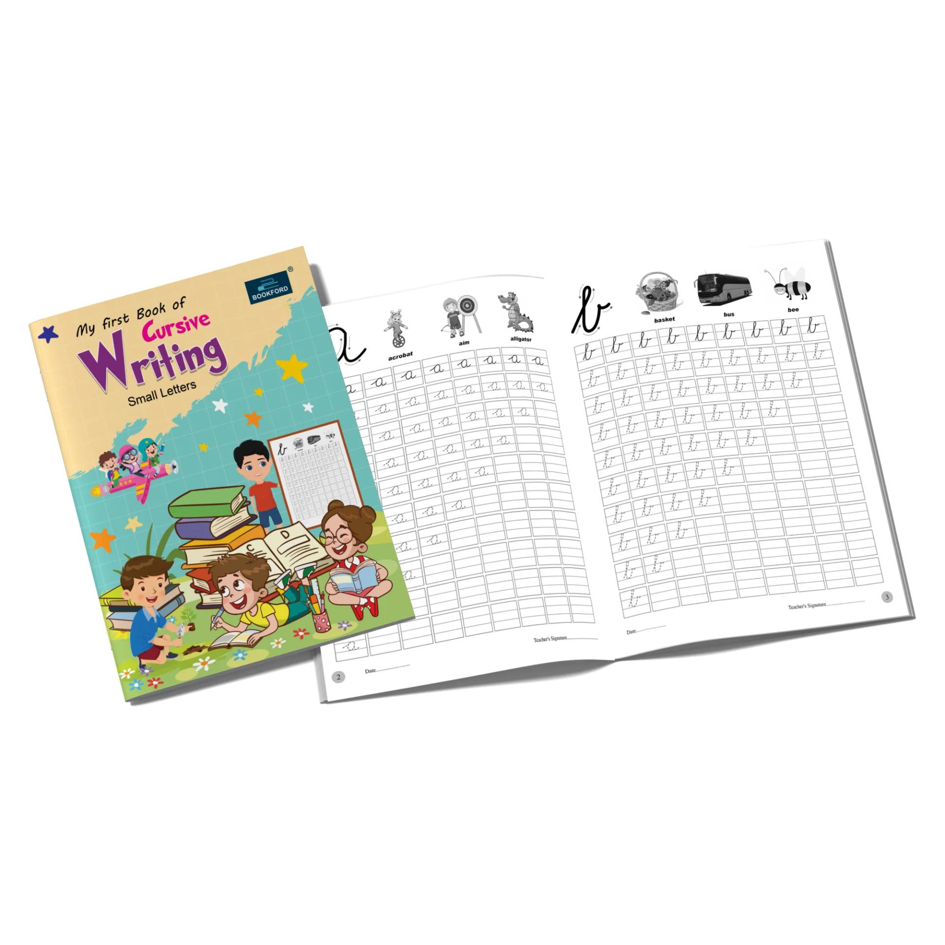 My First Cursive Writing Books For Kids - Set Of 2 Books - Capital Letters , And Small Letters - 2