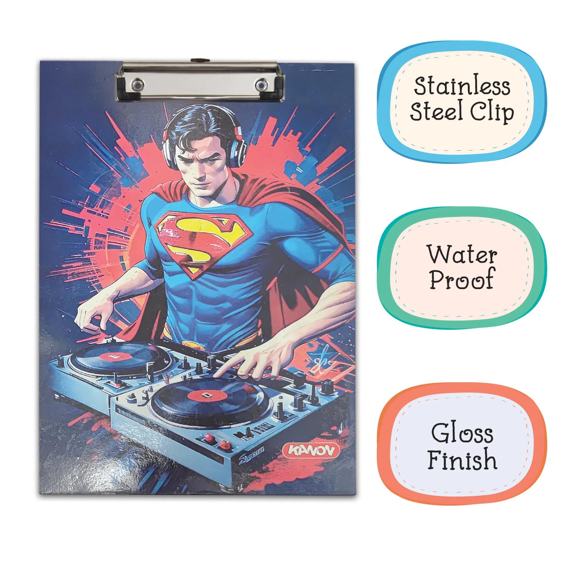 Superman Paper Clipboard | Writing Pad | Drawing/Writing/Exam Board/Clipboard - 4