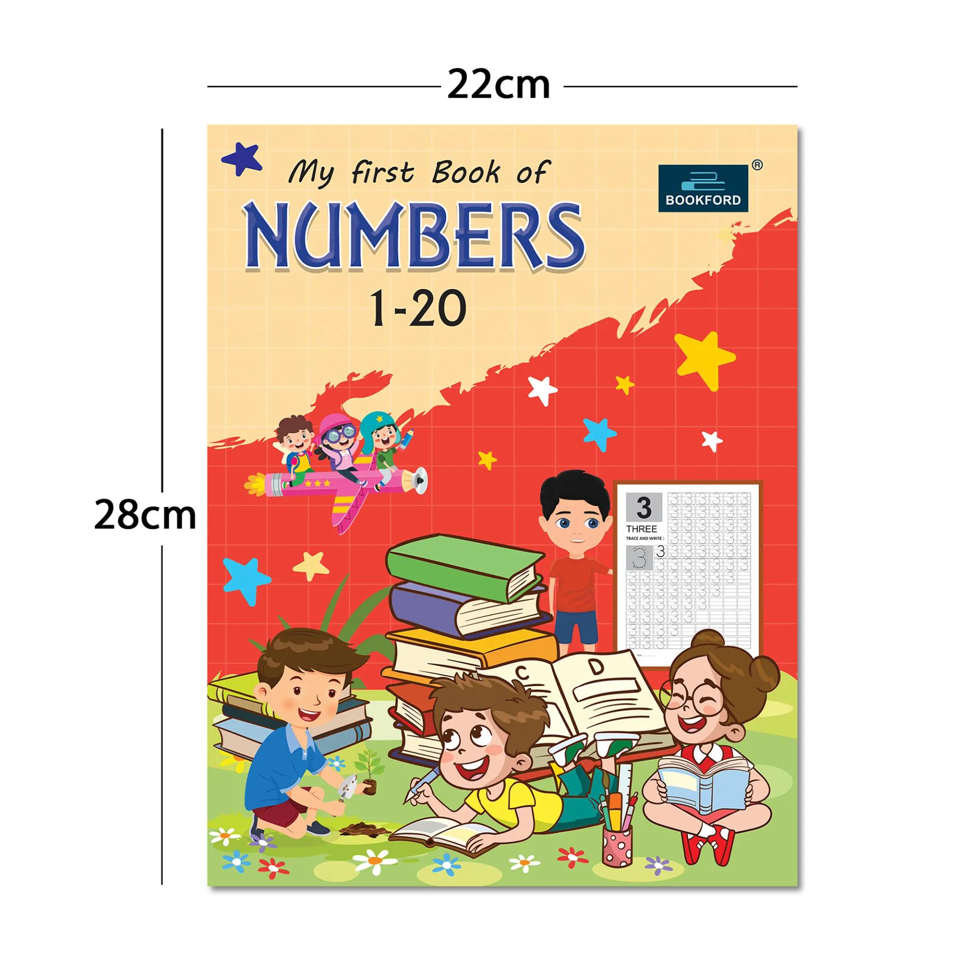 My First Writing Books For Kids - Set Of 2 Books - Capital Letters , Numbers 1-20 - 2